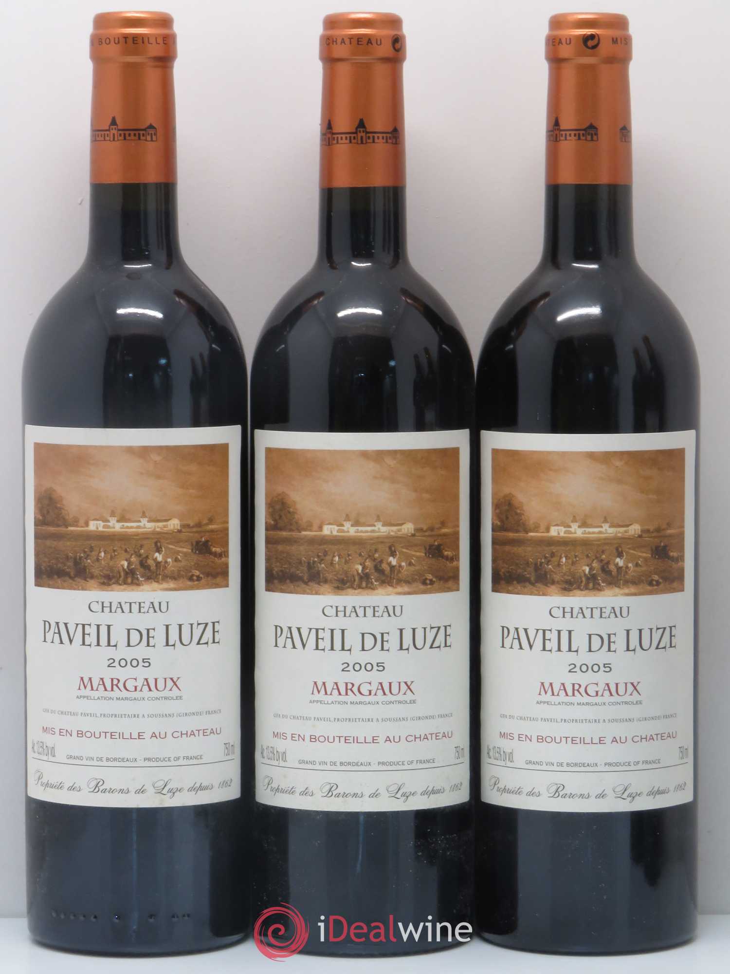 Château Paveil de Luze Cru Bourgeois 2005 - Lot de 5 bouteilles - 1