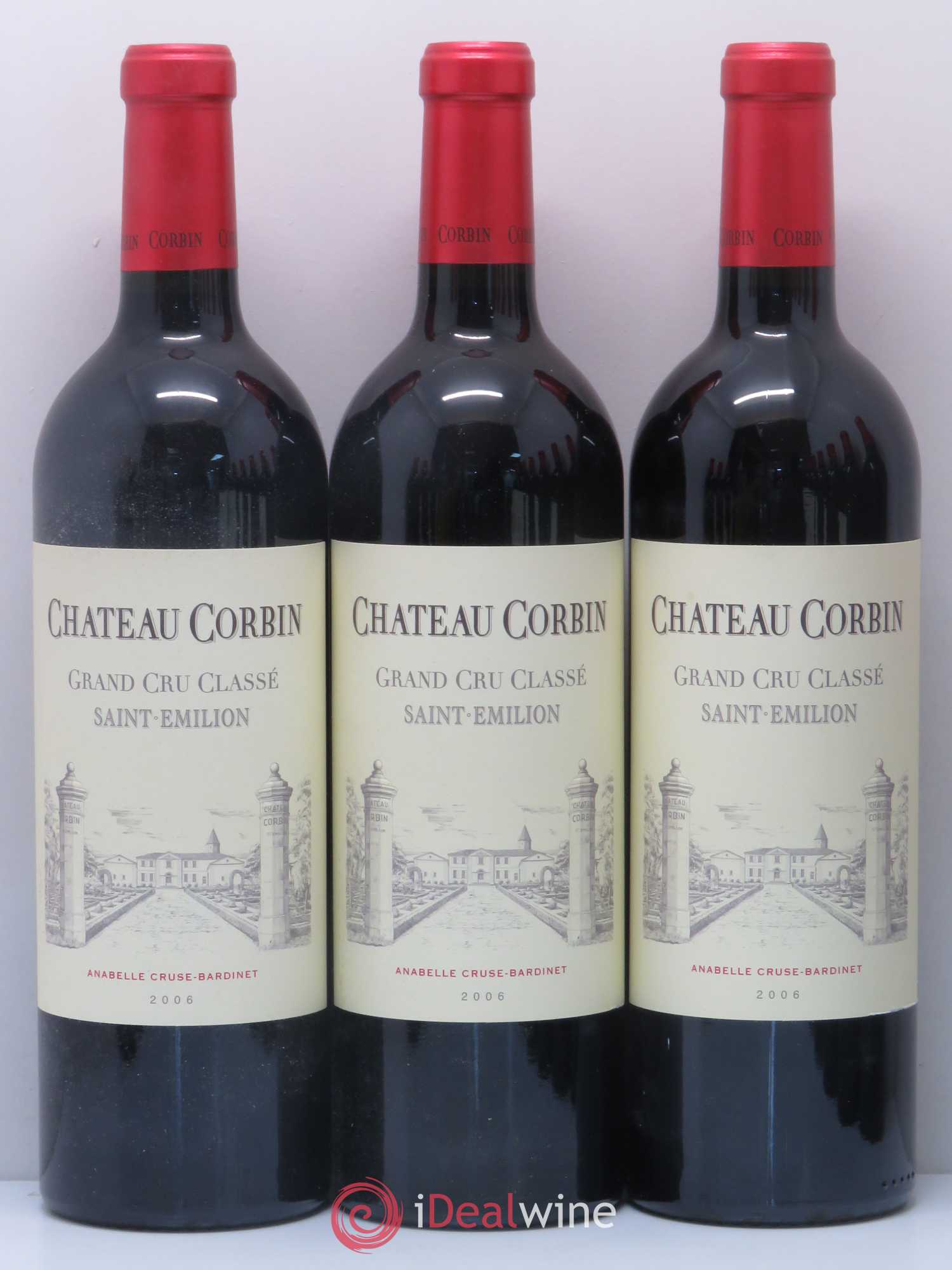 Château Corbin Grand Cru Classé 2006 - Lot de 12 bouteilles - 1