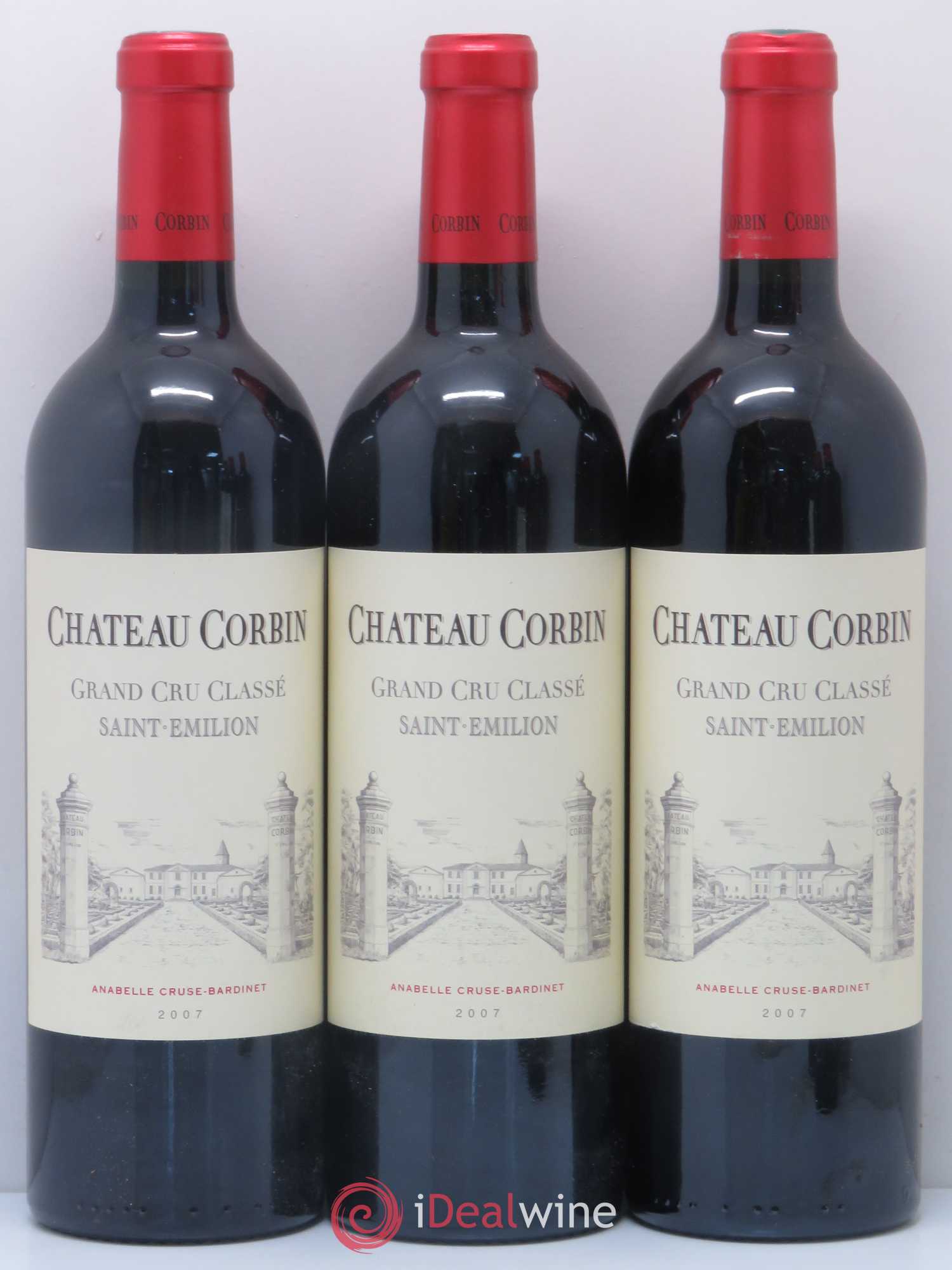Château Corbin Grand Cru Classé 2007 - Lot de 6 bouteilles - 1