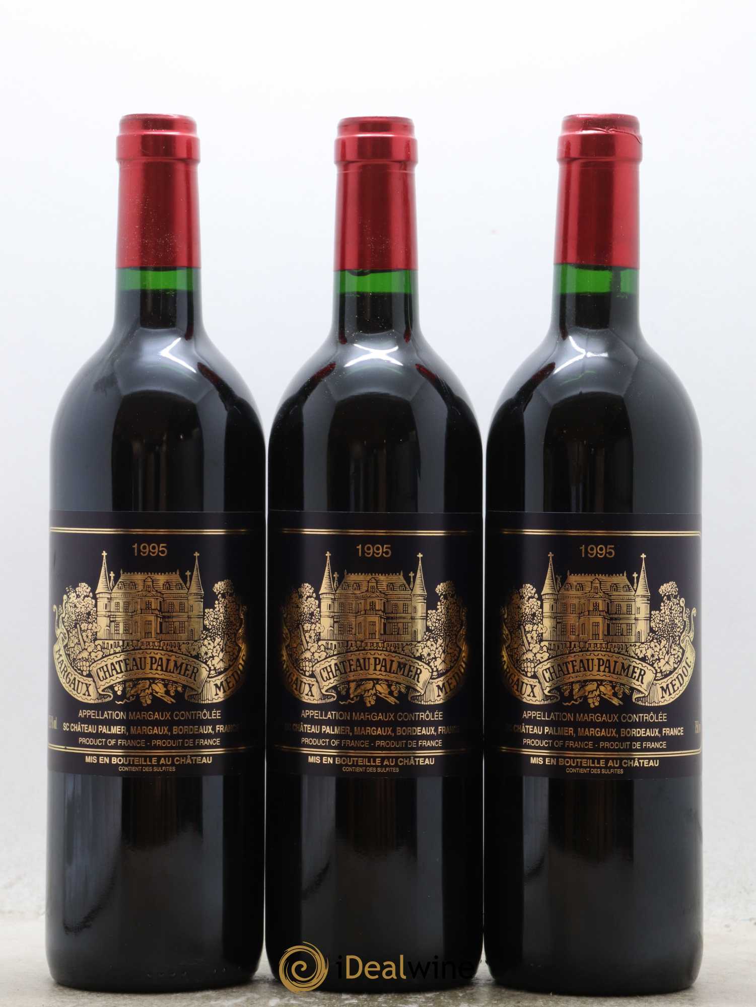 Château Palmer 3ème Grand Cru Classé 1995 - Lot de 12 bouteilles - 1