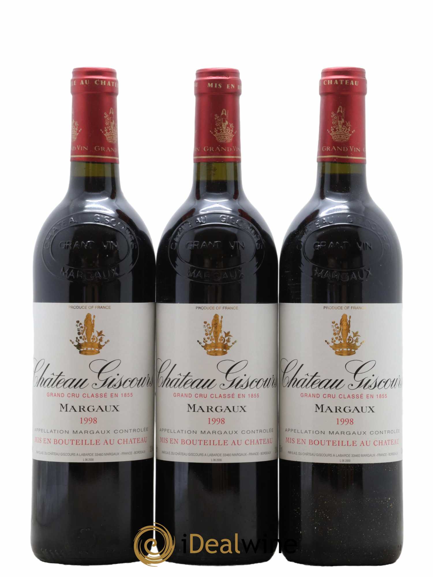 Château Giscours 3ème Grand Cru Classé 1998 - Lot de 12 bouteilles - 1