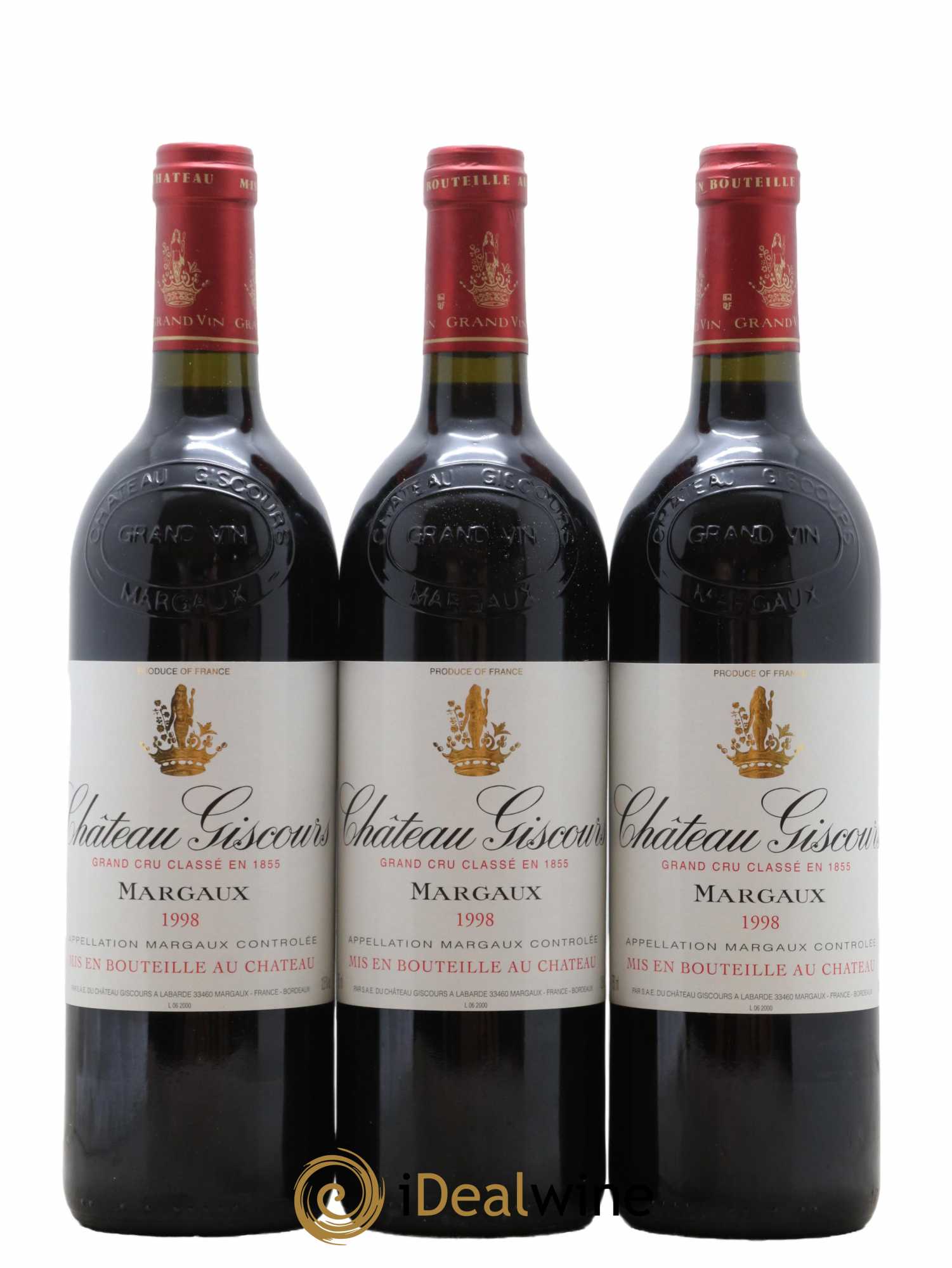 Château Giscours 3ème Grand Cru Classé 1998 - Lot de 12 bouteilles - 2