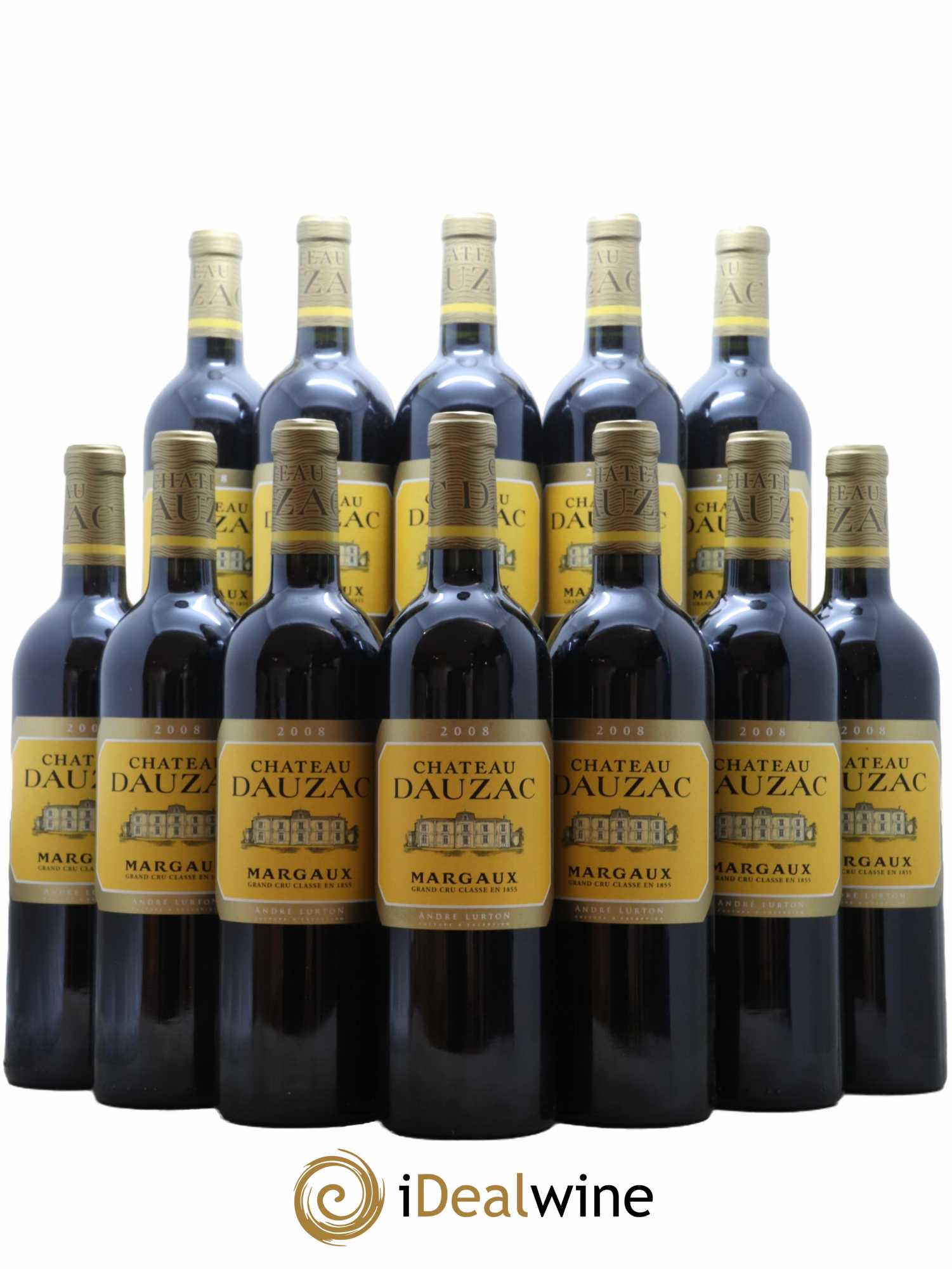 Château Dauzac 5ème Grand Cru Classé 2008 - Lot de 12 bouteilles - 0