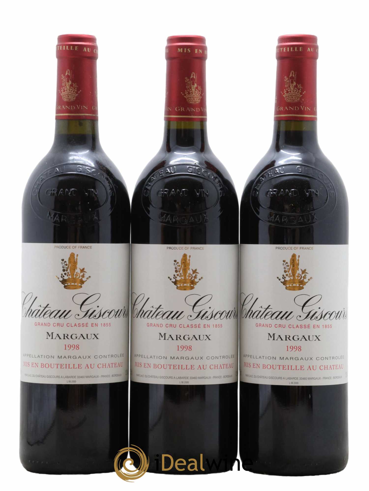 Château Giscours 3ème Grand Cru Classé 1998 - Lot de 12 bouteilles - 3