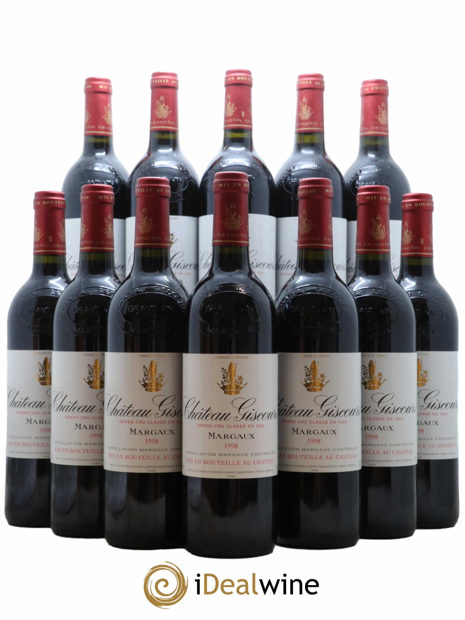 Château Giscours 3ème Grand Cru Classé 1998 - Lot de 12 bouteilles - 0