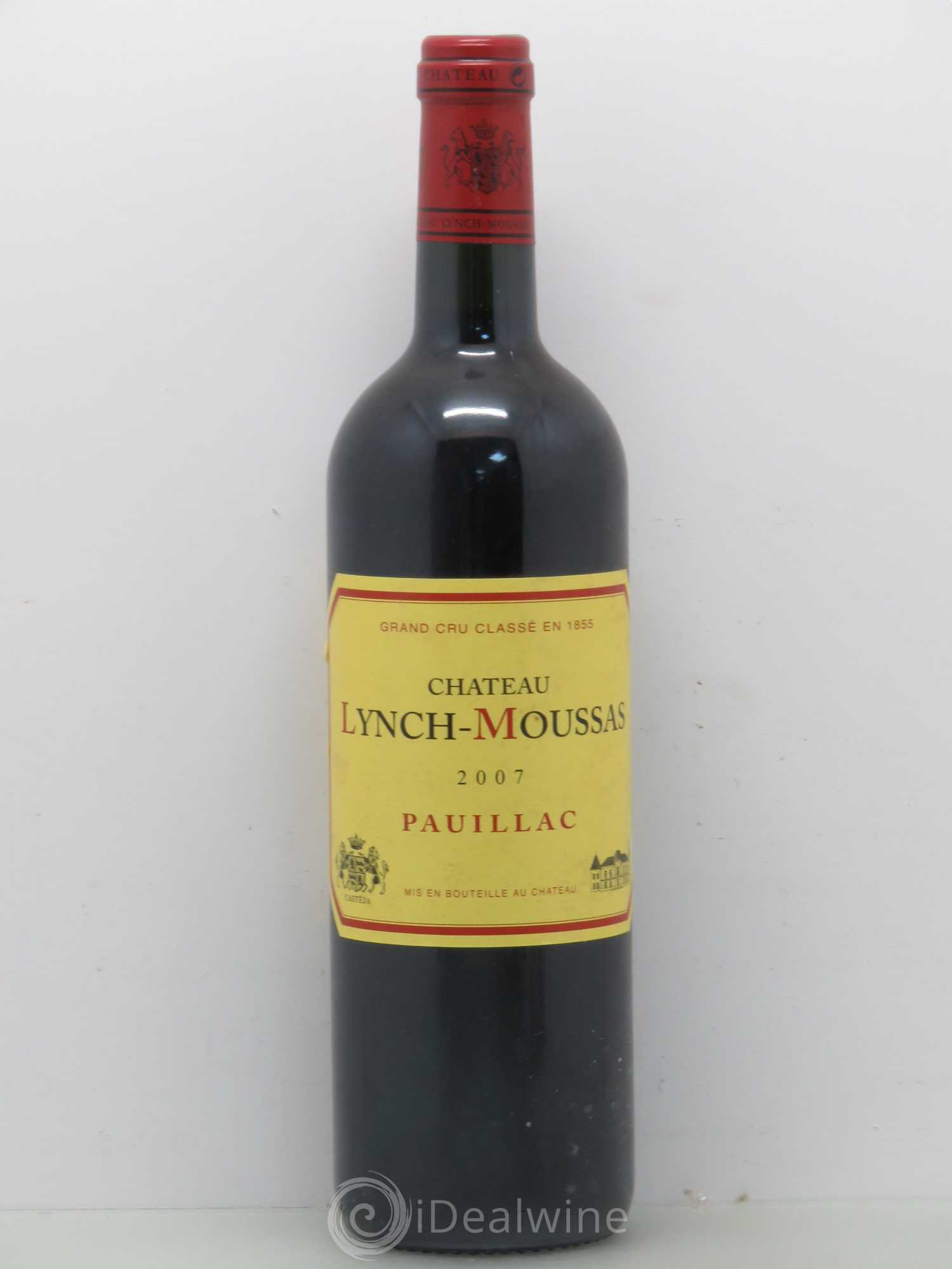 Château Lynch Moussas 5ème Grand Cru Classé 2007 - Lot de 1 bouteille - 0