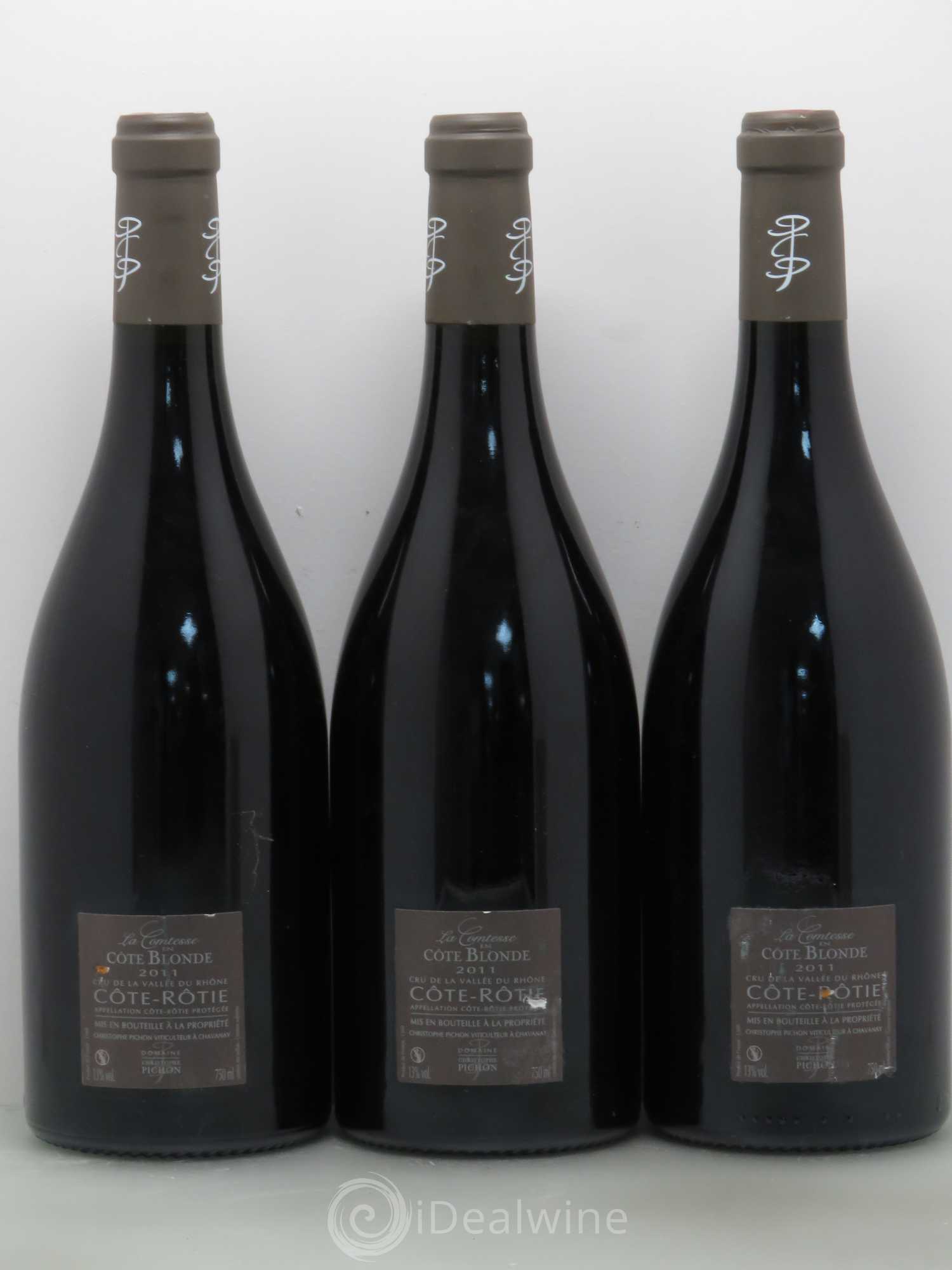 Côte-Rôtie La Comtesse en Côte Blonde Christophe Pichon (Domaine) 2011 - Lotto di 3 bottiglie - 1