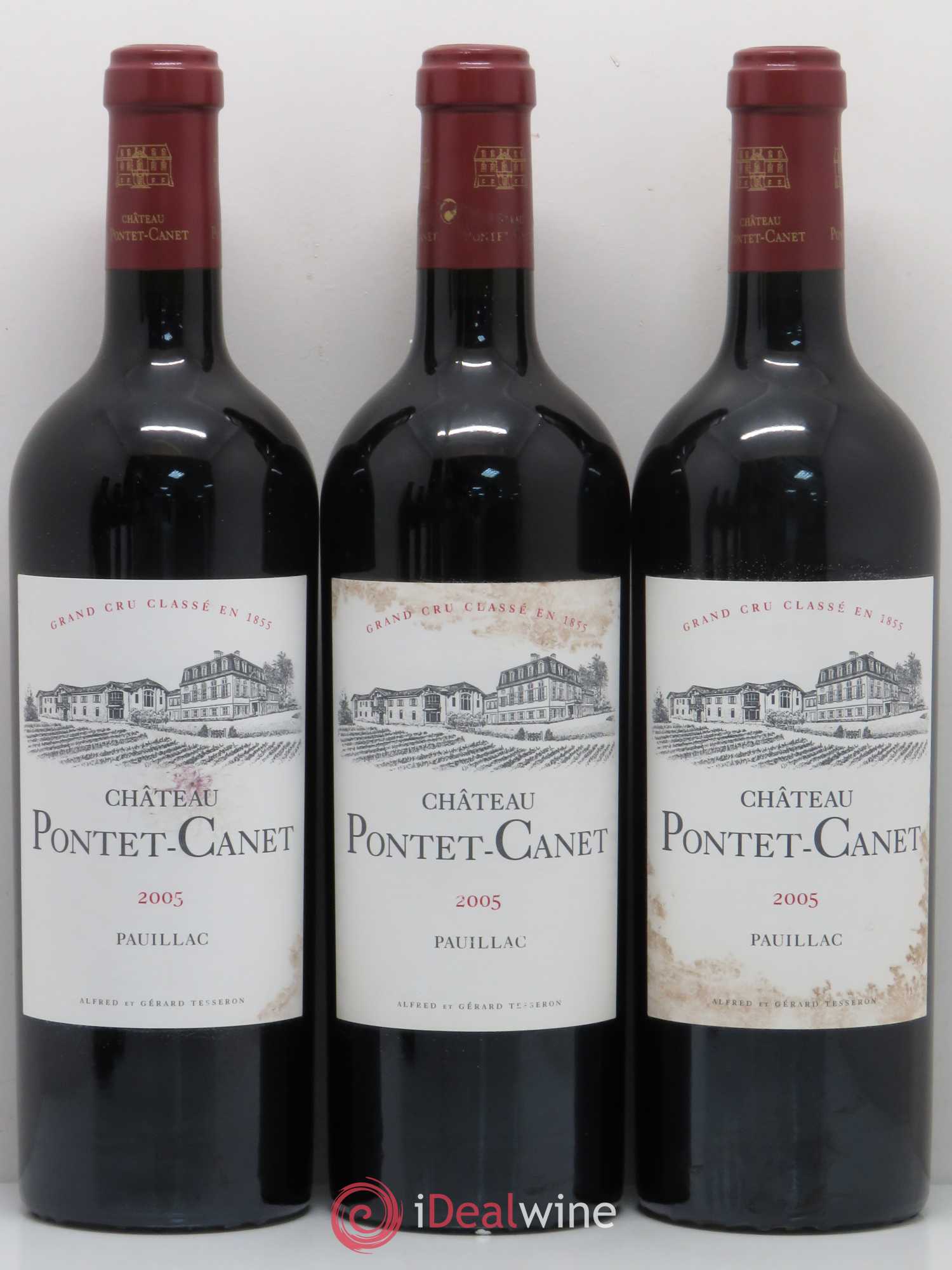 Château Pontet Canet 5ème Grand Cru Classé 2005 - Lot de 6 bouteilles - 1