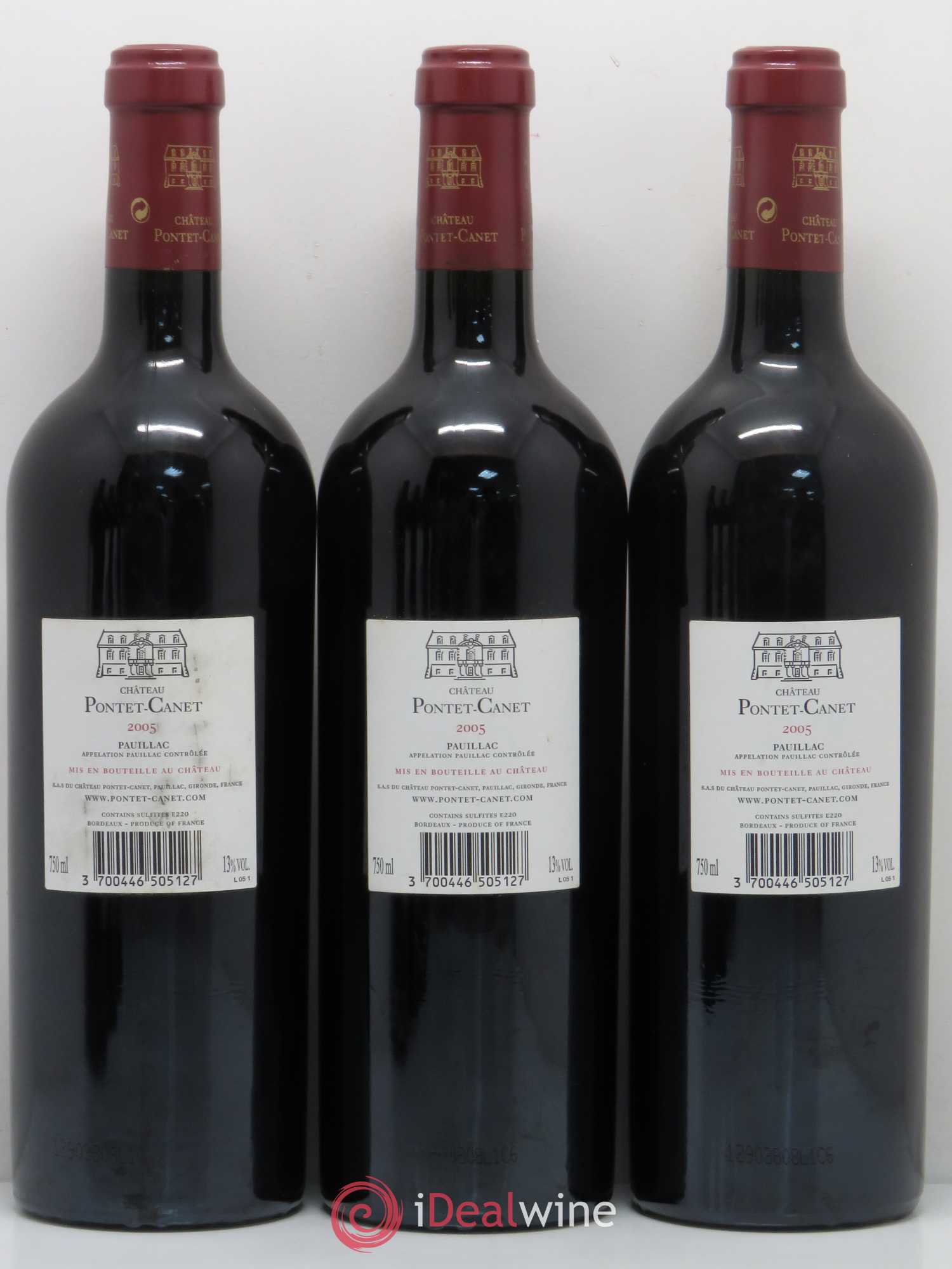 Château Pontet Canet 5ème Grand Cru Classé 2005 - Lot de 6 bouteilles - 2
