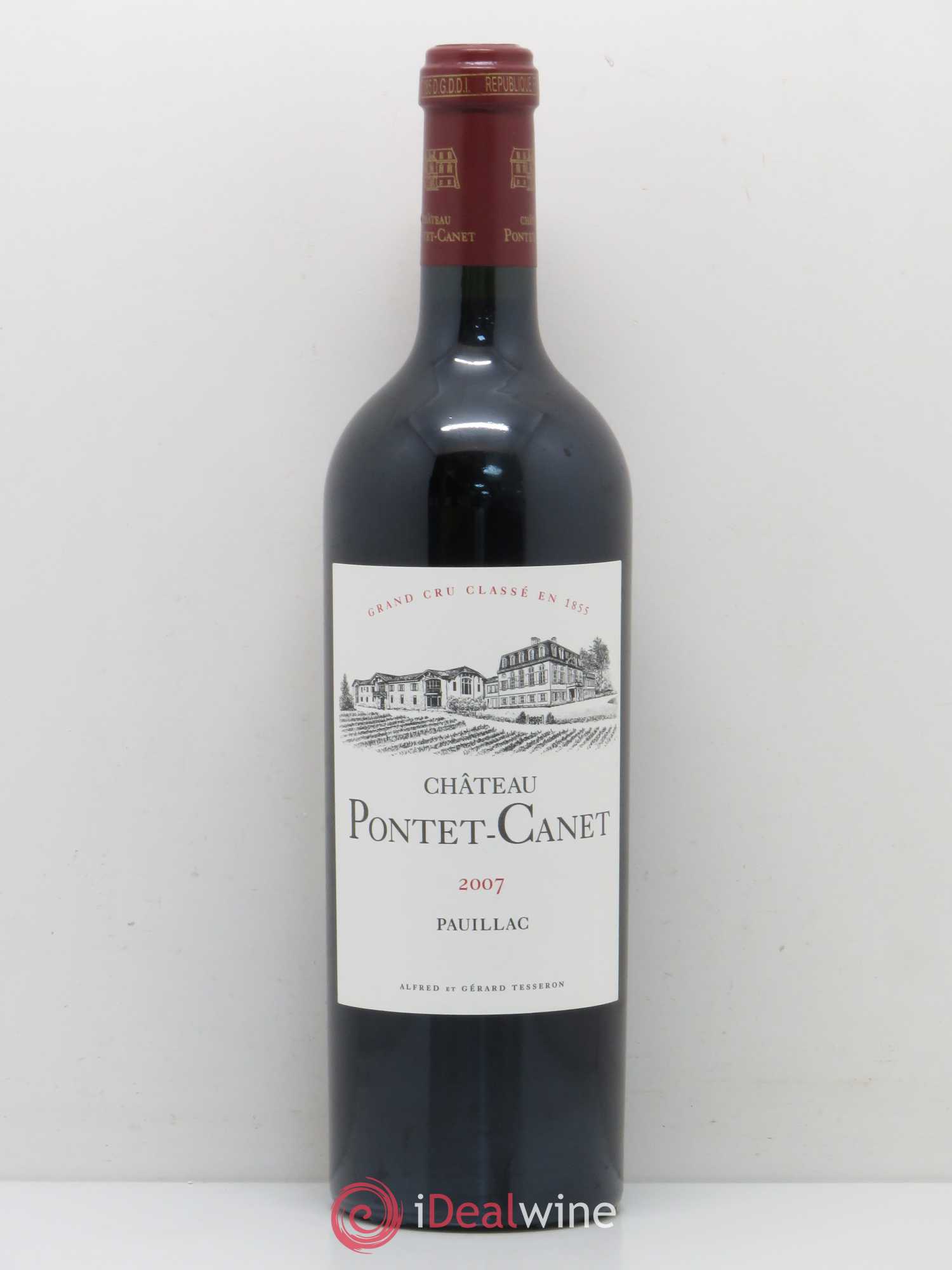 Château Pontet Canet 5ème Grand Cru Classé 2007 - Lot de 1 bouteille - 0