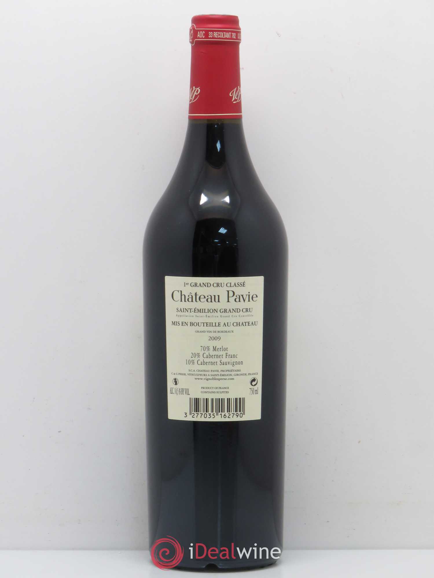 Château Pavie 1er Grand Cru Classé A 2009 - Lot de 1 bouteille - 1