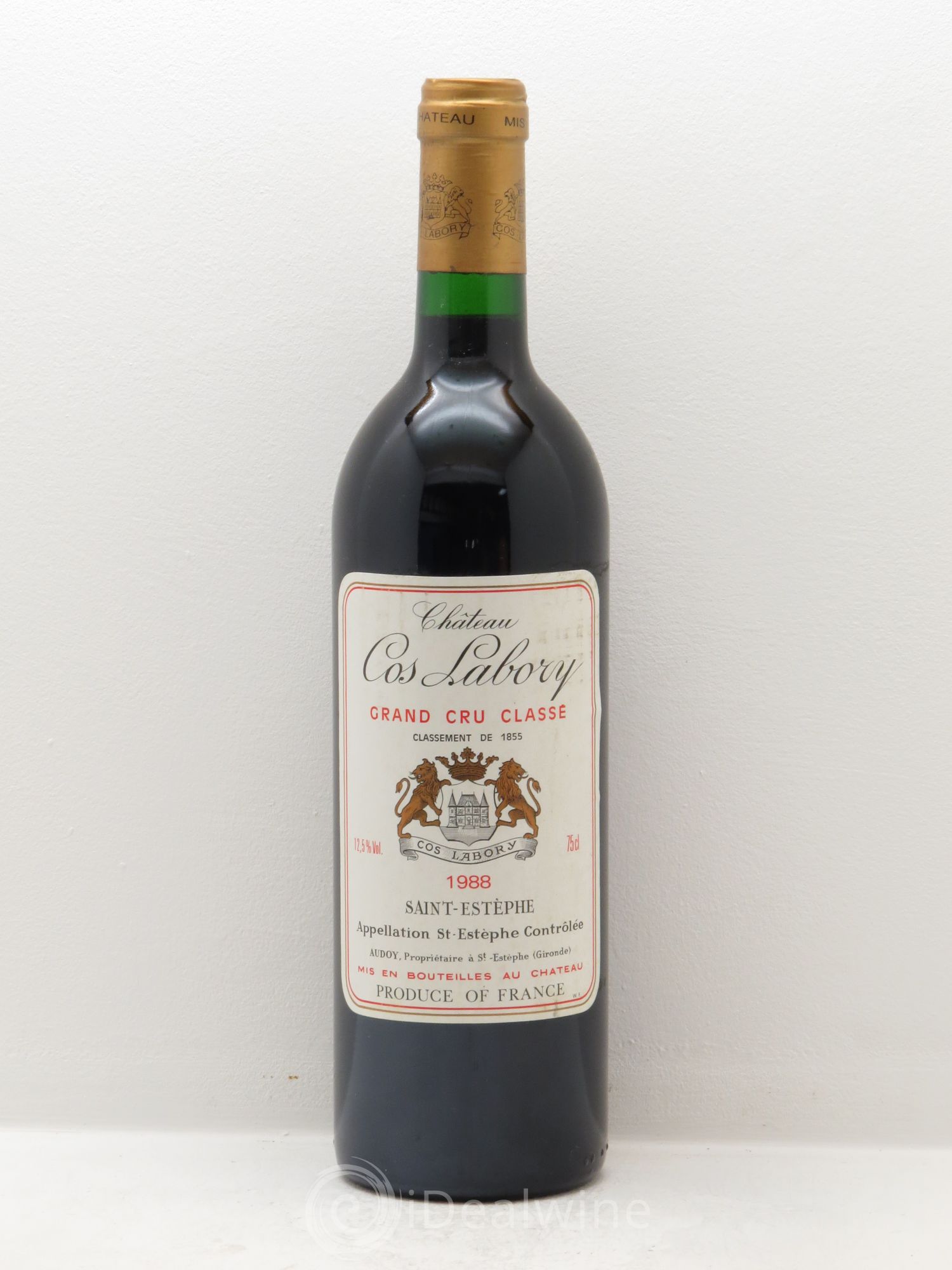Château Cos Labory 5ème Grand Cru Classé 1988 - Lot de 1 bouteille - 0