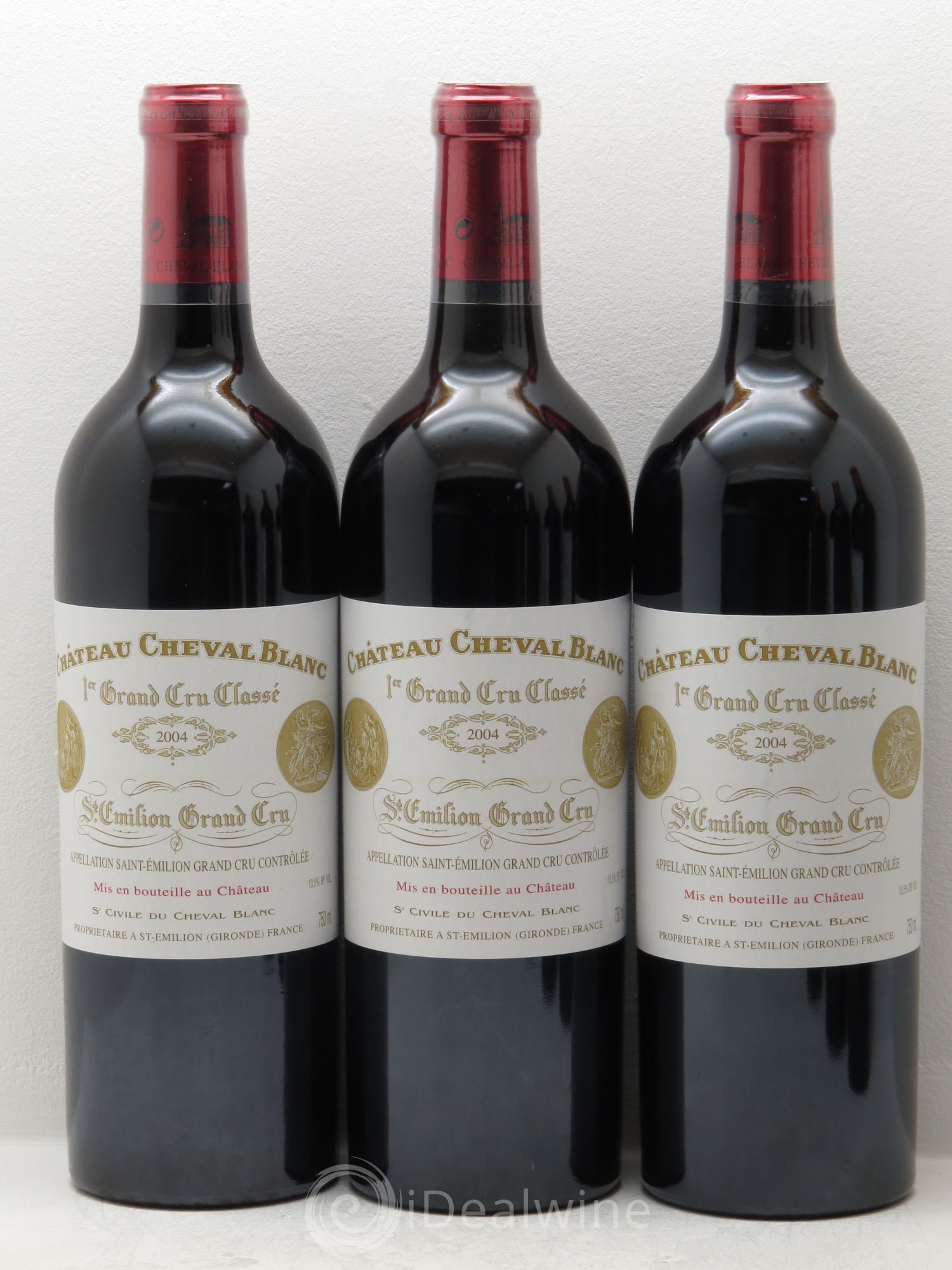 Château Cheval Blanc 1er Grand Cru Classé A 2004 - Lot de 6 bouteilles - 1