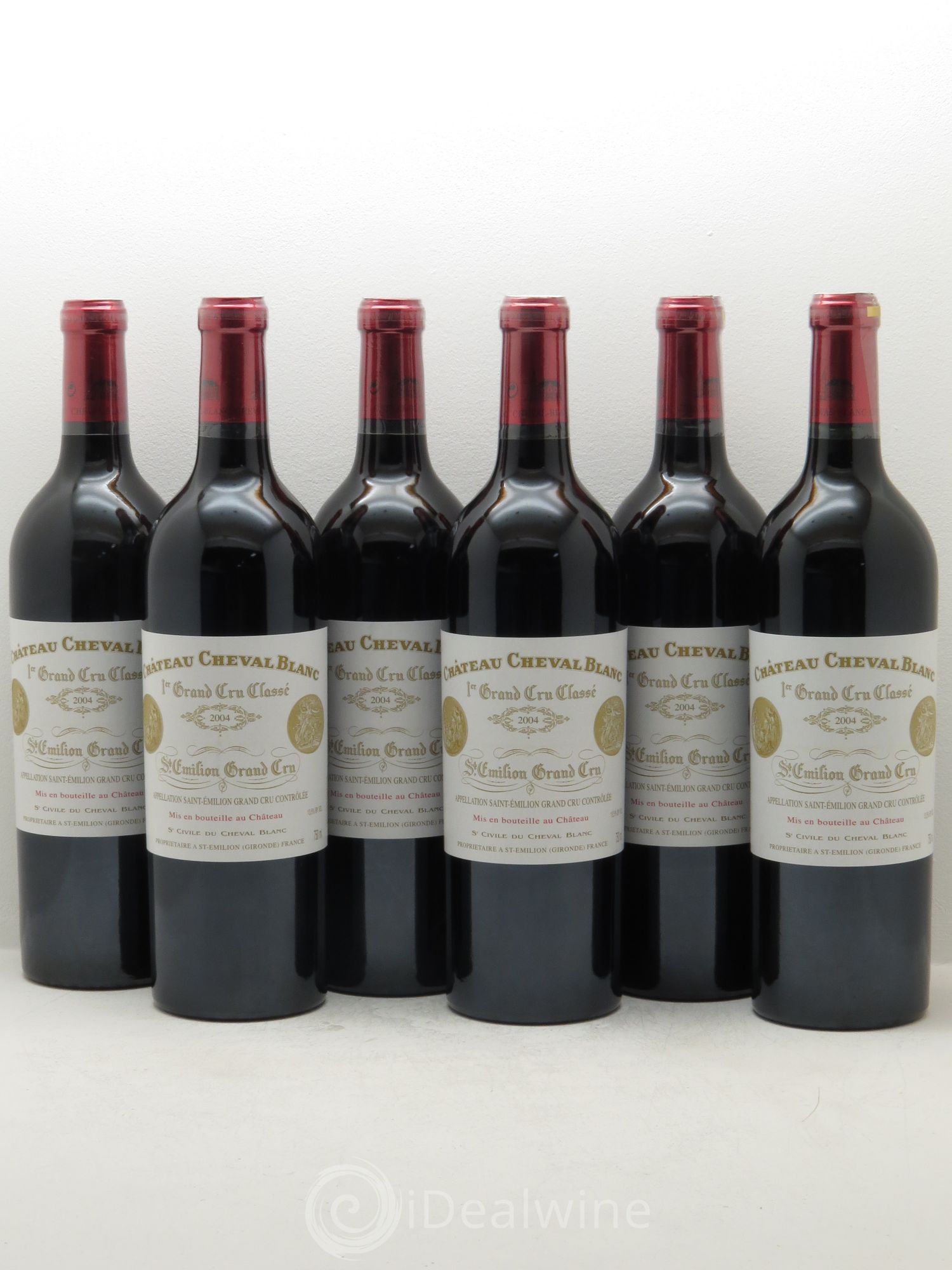 Château Cheval Blanc 1er Grand Cru Classé A 2004 - Lot de 6 bouteilles - 0