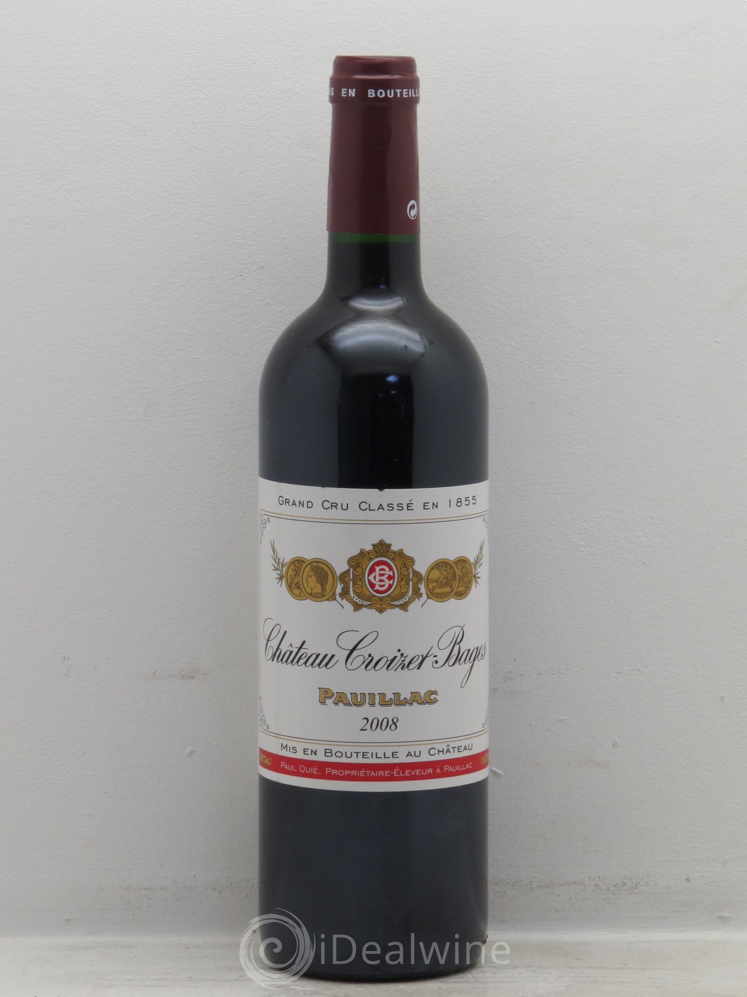 Château Croizet Bages 5ème Grand Cru Classé 2008 - Lot de 12 bouteilles - 0