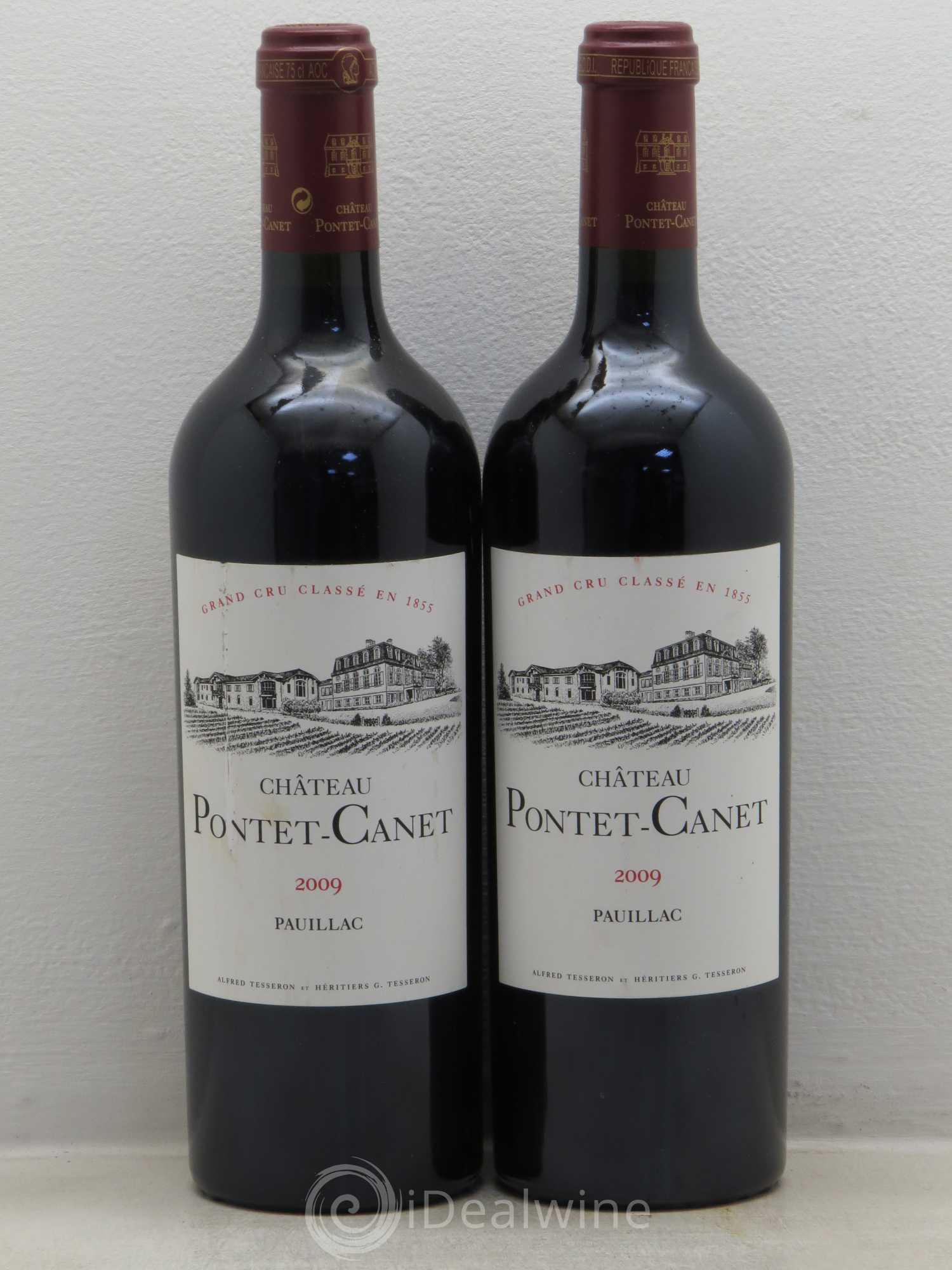 Château Pontet Canet 5ème Grand Cru Classé 2009 - Lot de 2 bouteilles - 0