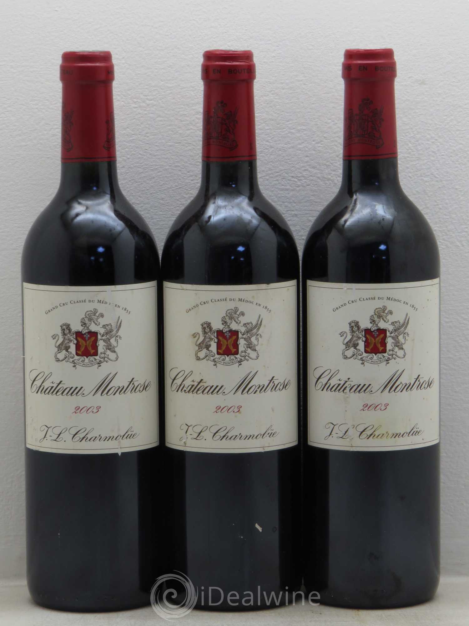 Château Montrose 2ème Grand Cru Classé 2003 - Lot de 3 bouteilles - 0