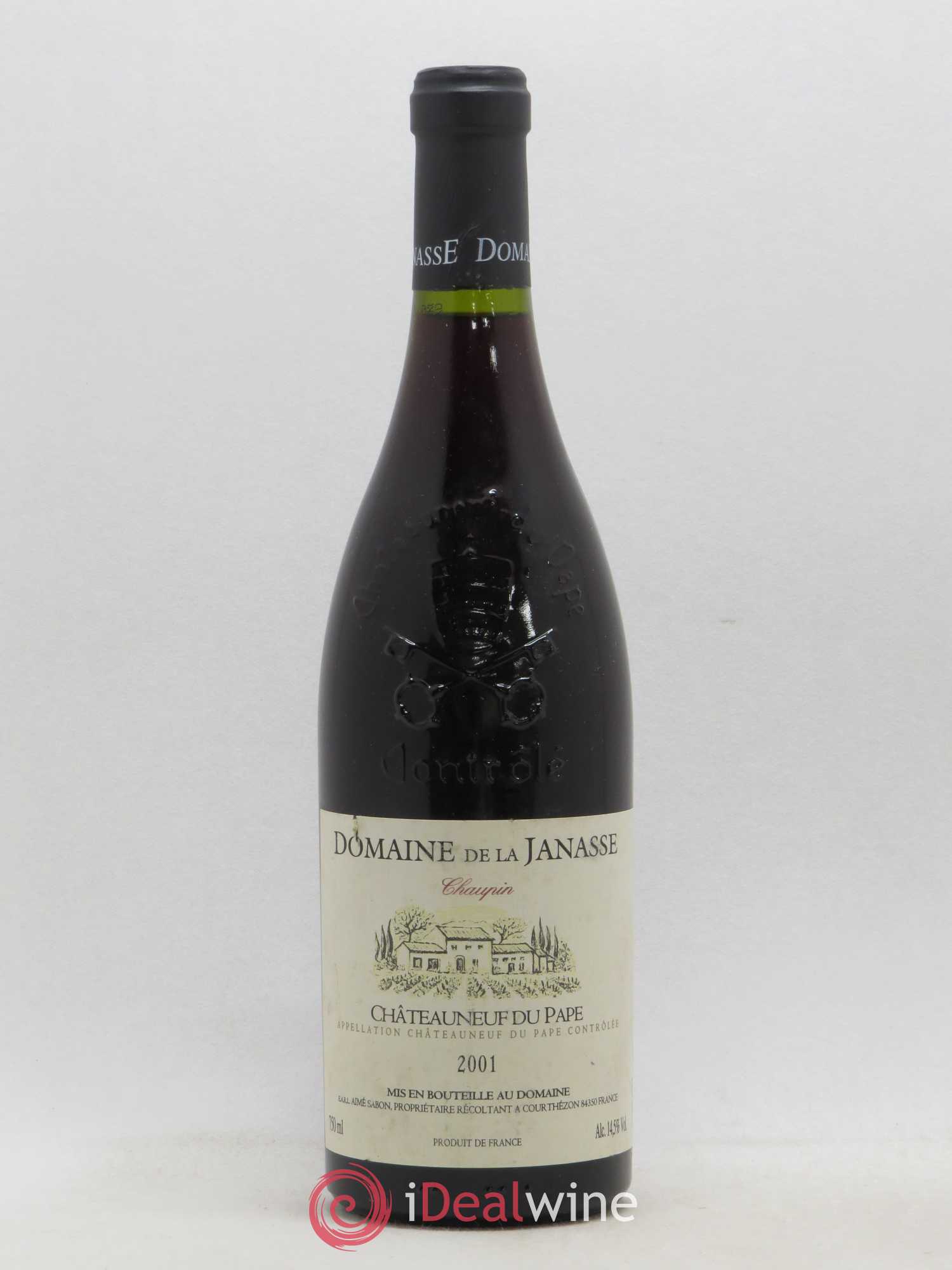 Châteauneuf-du-Pape Cuvée Chaupin La Janasse (Domaine de) 2001 - Lot de 1 bouteille - 0