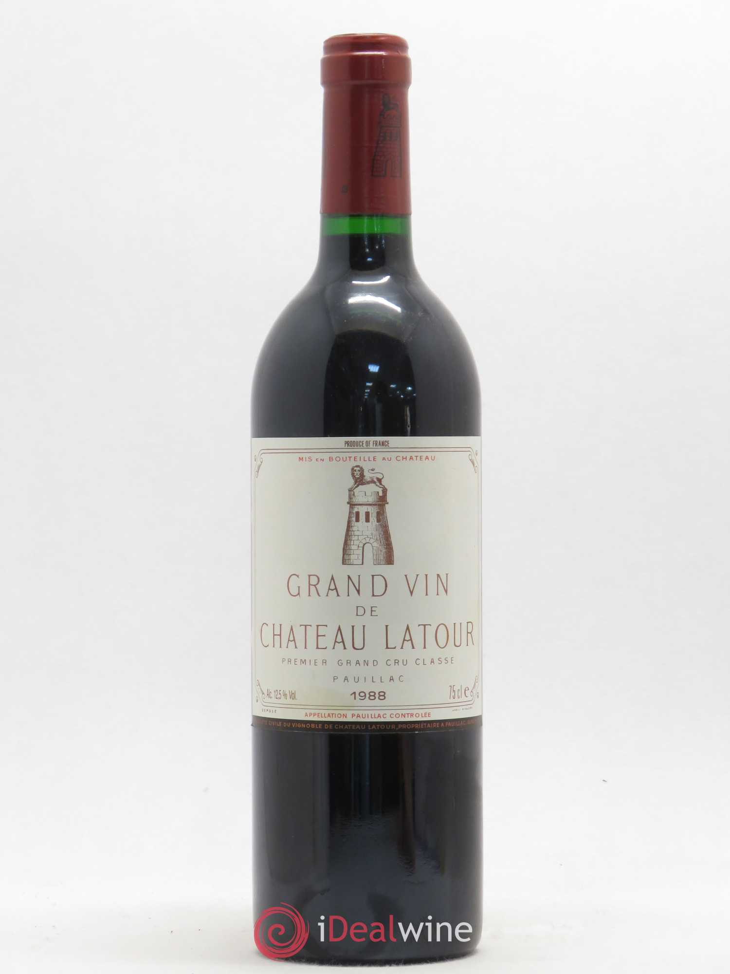 Château Latour 1er Grand Cru Classé 1988 - Lot de 1 bouteille - 0
