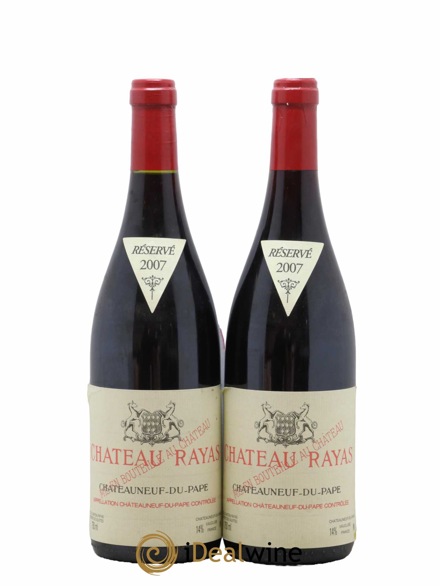 Châteauneuf-du-Pape Château Rayas Emmanuel Reynaud 2007 - Lot of 2 bottles - 0