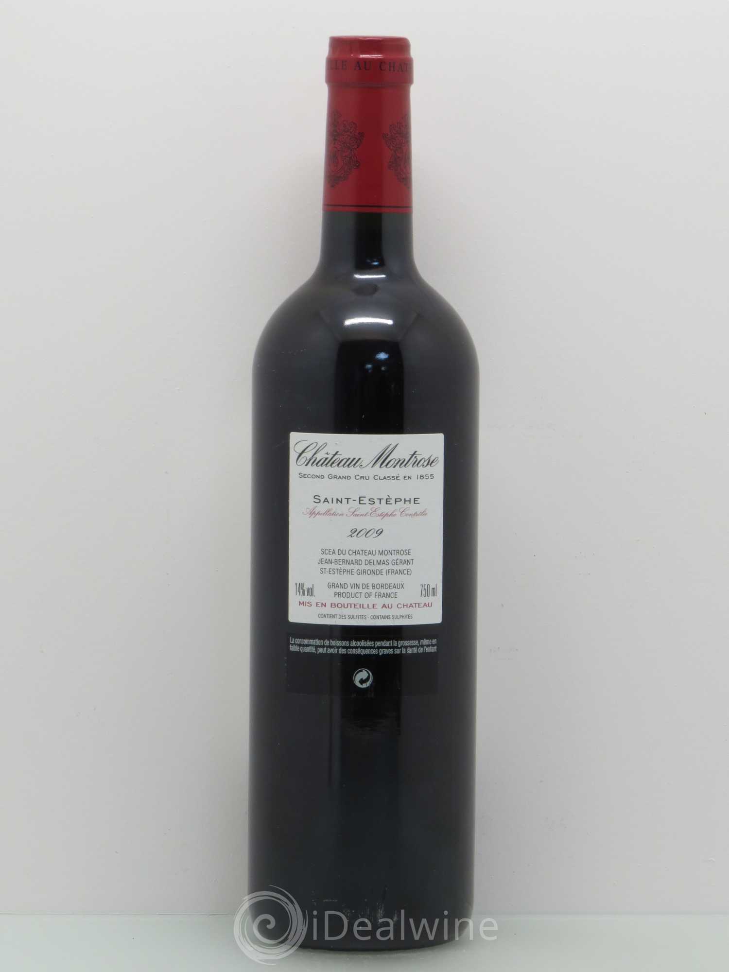 Château Montrose 2ème Grand Cru Classé 2009 - Lot de 1 bouteille - 1