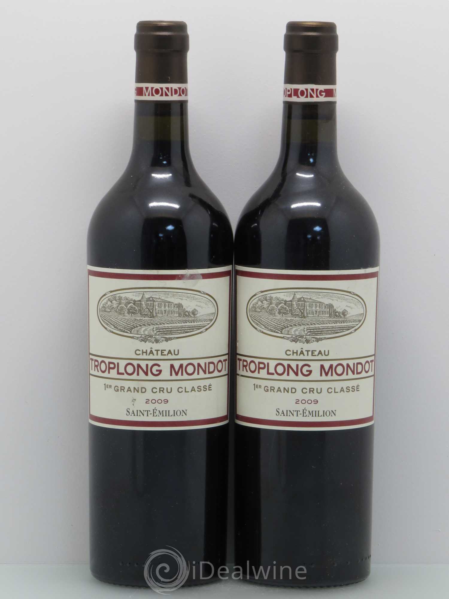 Château Troplong Mondot 1er Grand Cru Classé B 2009 - Lot de 2 bouteilles - 0