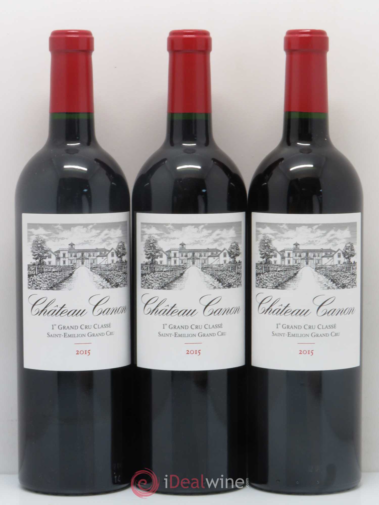Château Canon 1er Grand Cru Classé B 2015 - Lot de 12 bouteilles - 1