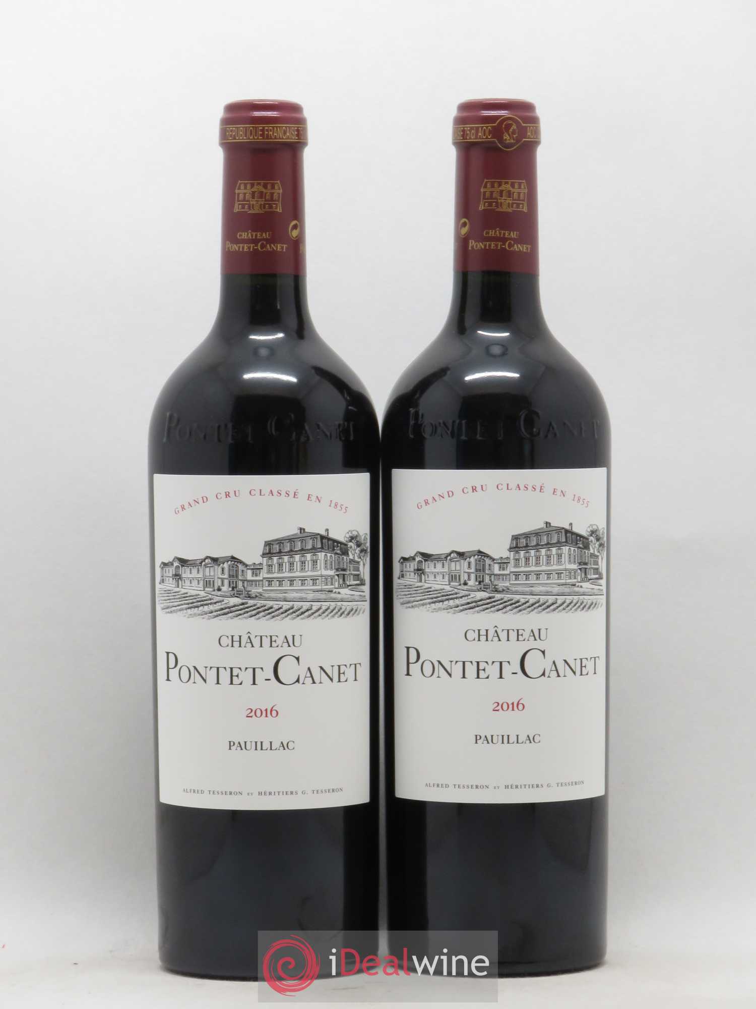 Château Pontet Canet 5ème Grand Cru Classé 2016 - Lot de 2 bouteilles - 0