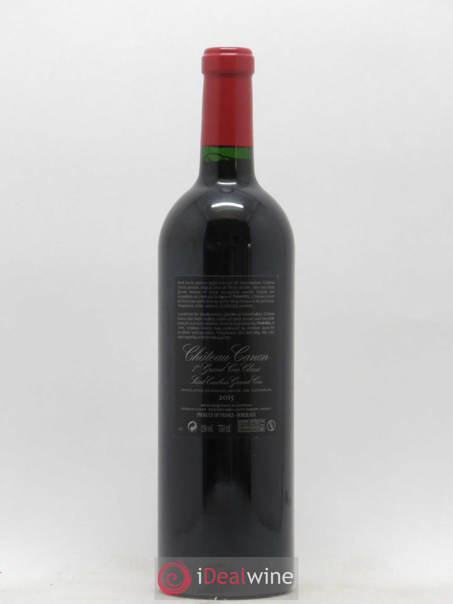 Château Canon 1er Grand Cru Classé B 2015 - Lot de 1 bouteille - 1