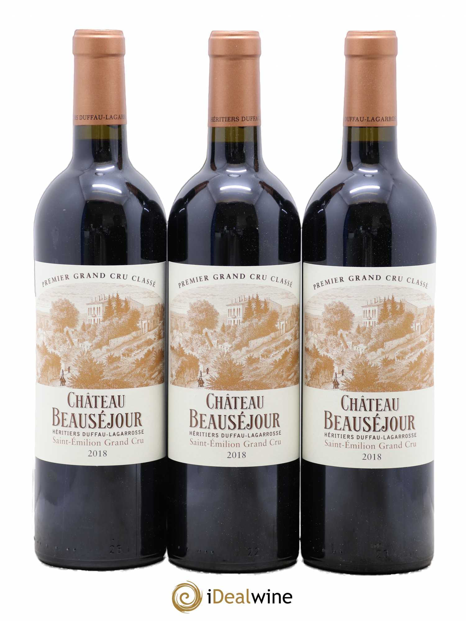 Château Beauséjour (Duffau-Lagarrosse) 1er Grand Cru Classé B 2018 - Lot de 6 bouteilles - 1
