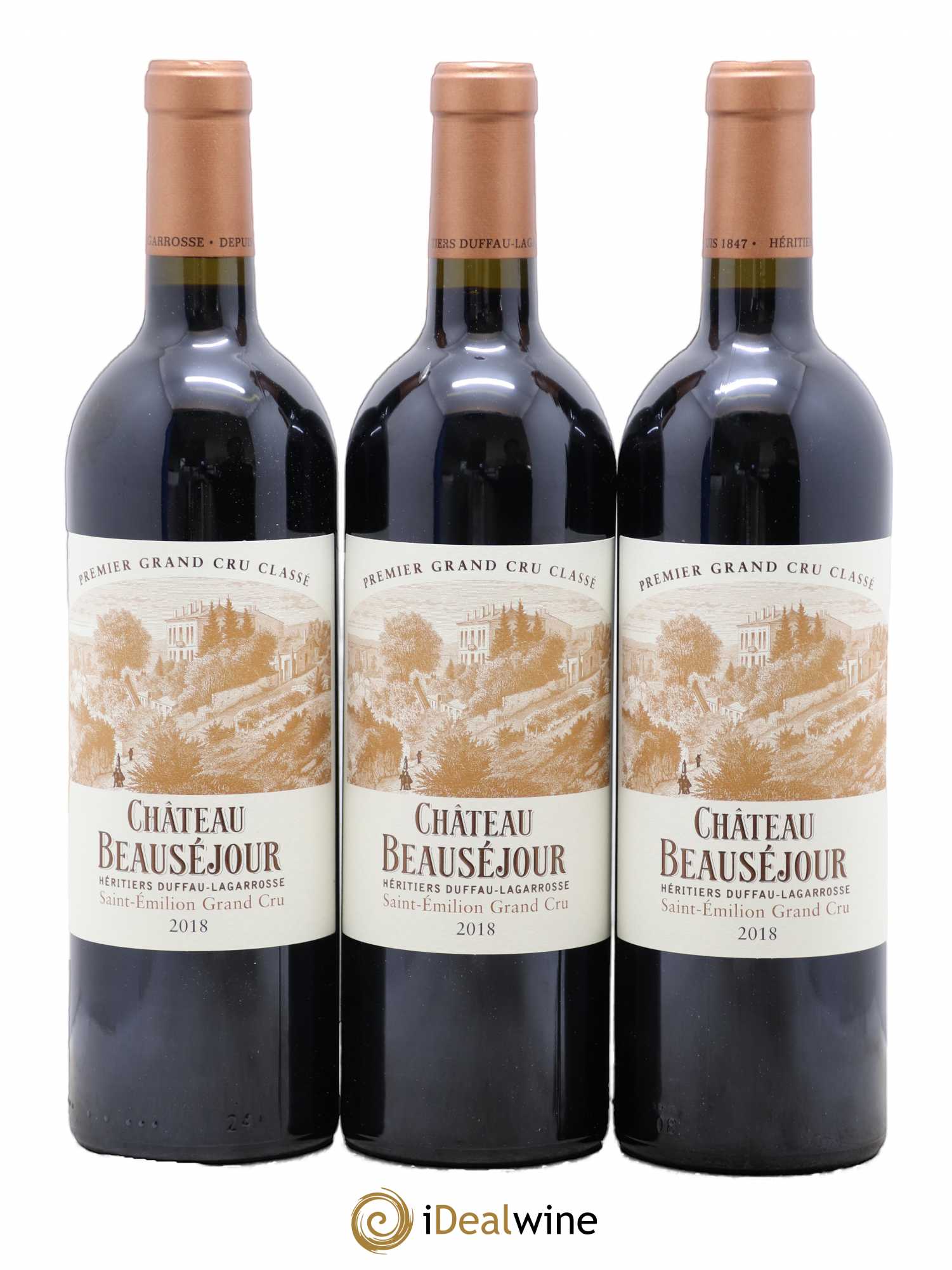 Château Beauséjour (Duffau-Lagarrosse) 1er Grand Cru Classé B 2018 - Lot de 6 bouteilles - 2