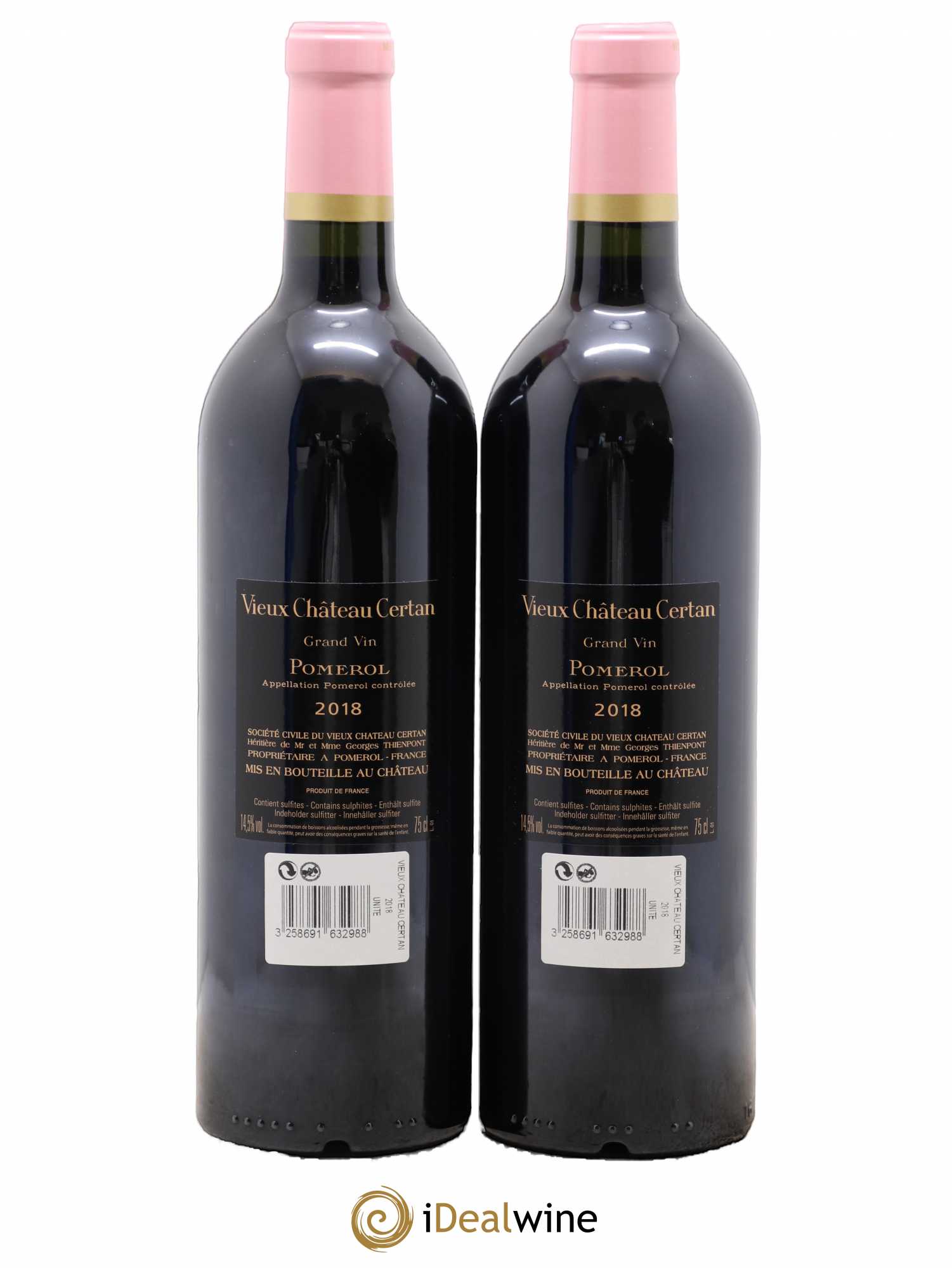 Vieux Château Certan 2018 - Lot de 2 bouteilles - 1