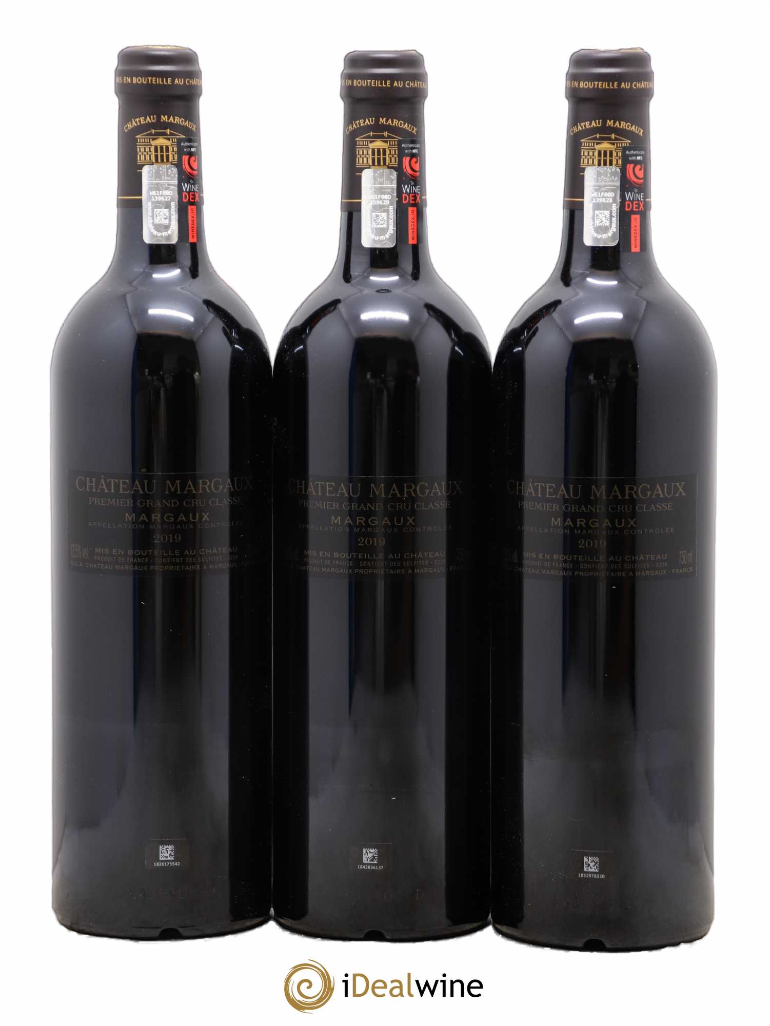 Château Margaux 1er Grand Cru Classé 2019 - Lot de 3 bouteilles - 1