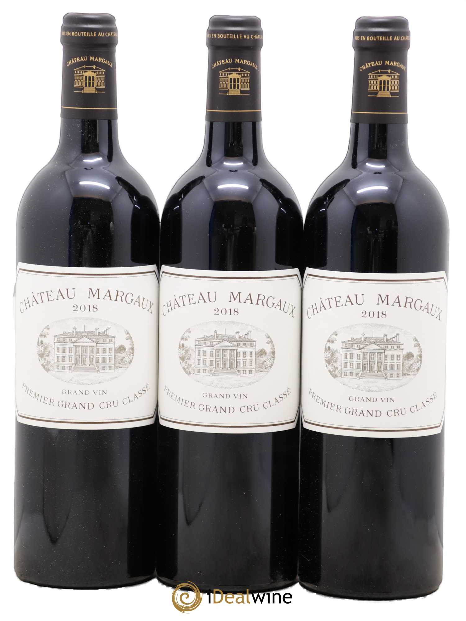 Château Margaux 1er Grand Cru Classé 2018 - Lot de 3 bouteilles - 0