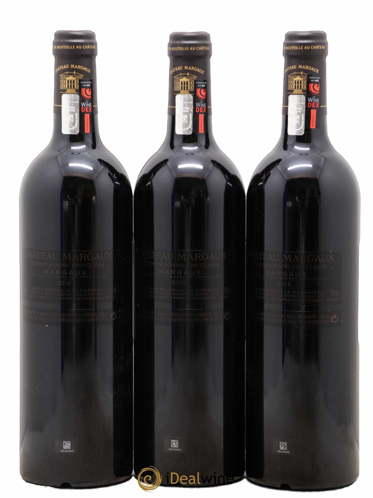 Château Margaux 1er Grand Cru Classé 2018 - Lot de 3 bouteilles - 1