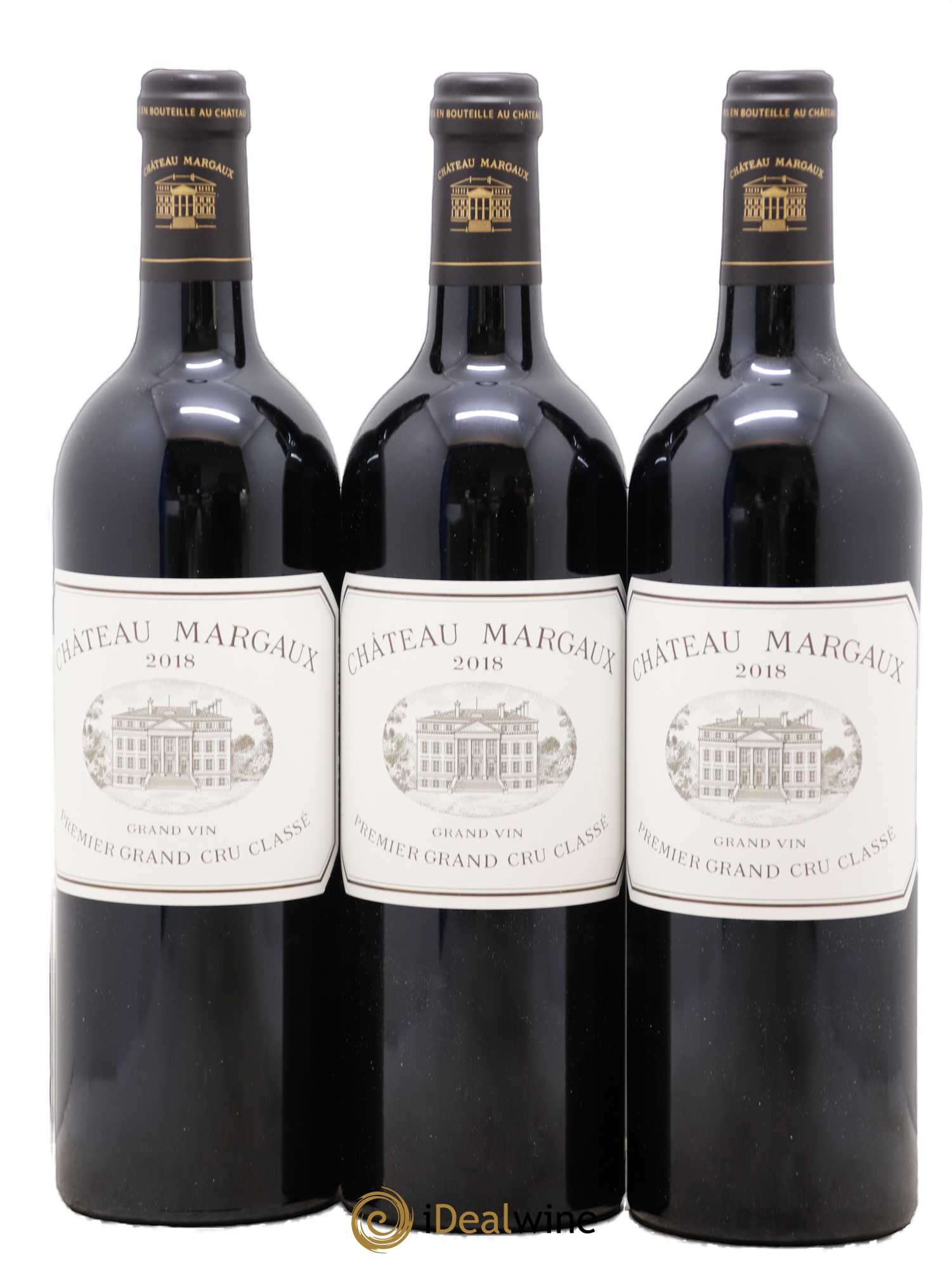 Château Margaux 1er Grand Cru Classé 2018 - Lot de 3 bouteilles - 0