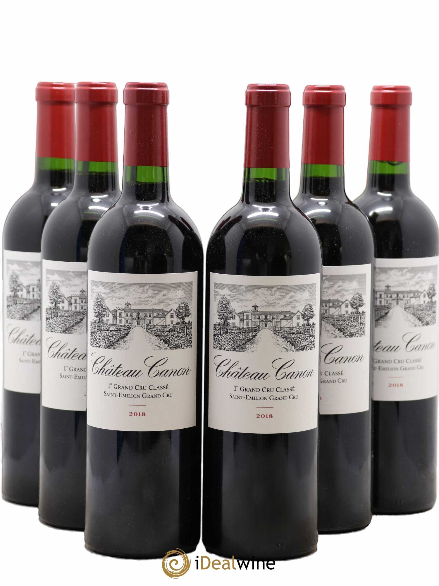 Château Canon 1er Grand Cru Classé B 2018 - Lot de 6 bouteilles - 0