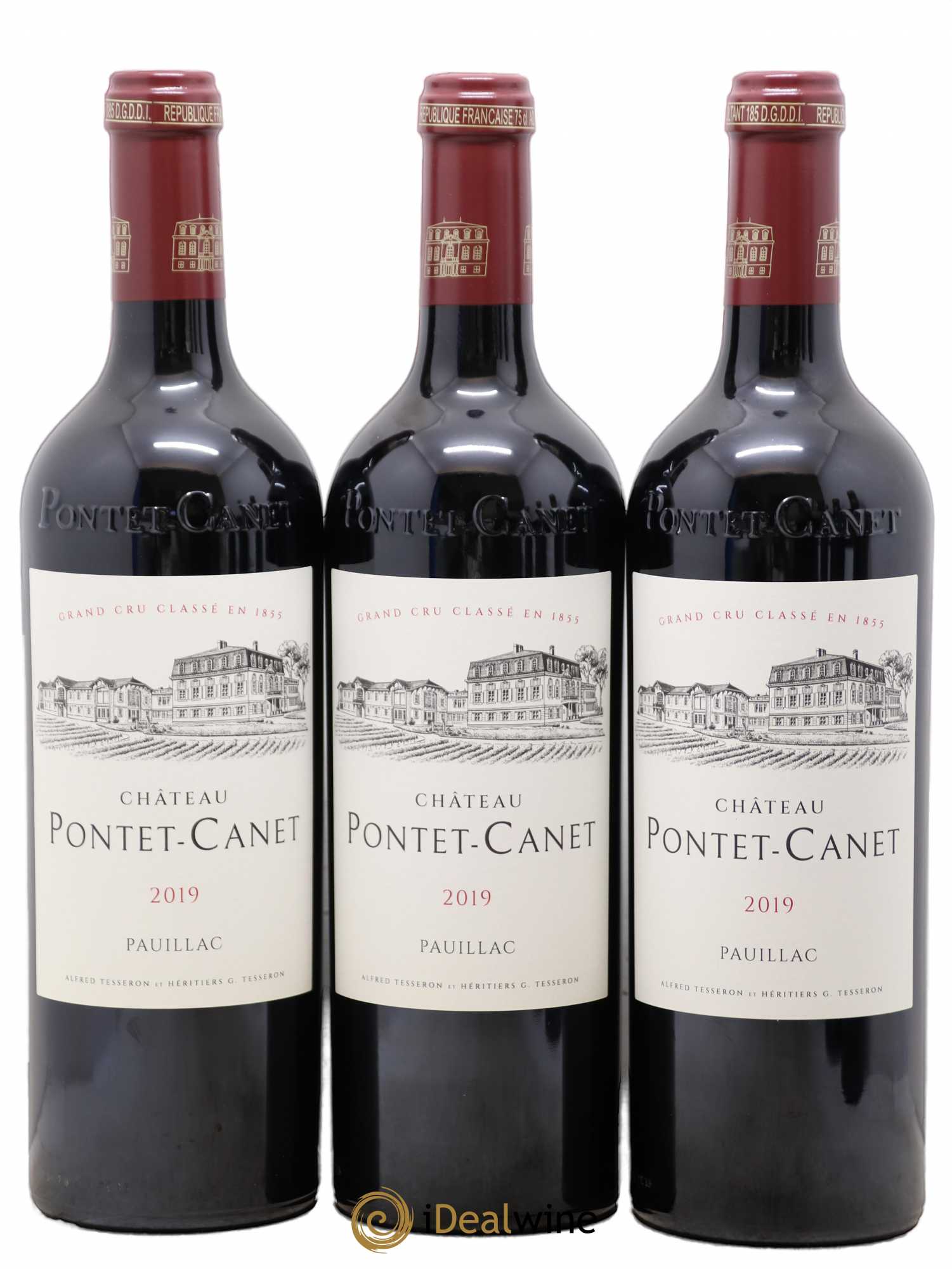 Château Pontet Canet 5ème Grand Cru Classé 2019 - Lot de 6 bouteilles - 1