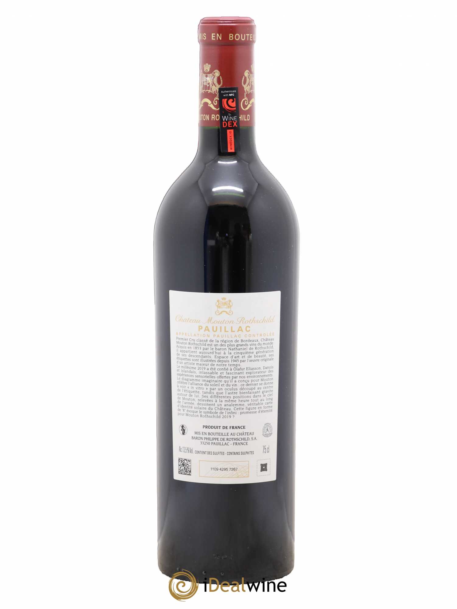 Château Mouton Rothschild 1er Grand Cru Classé 2019 - Lot de 1 bouteille - 1