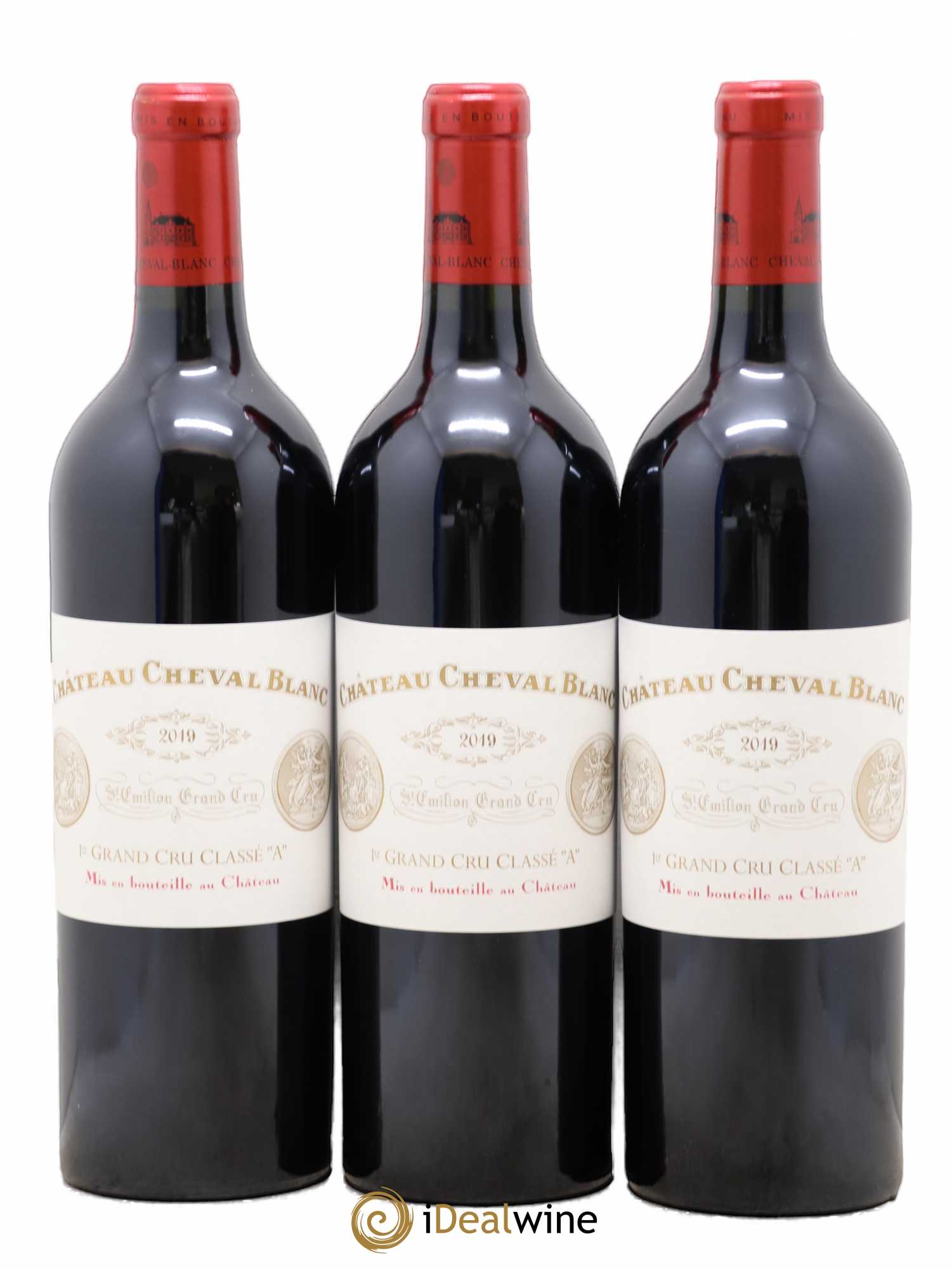 Château Cheval Blanc 1er Grand Cru Classé A 2019 - Lot de 3 bouteilles - 0