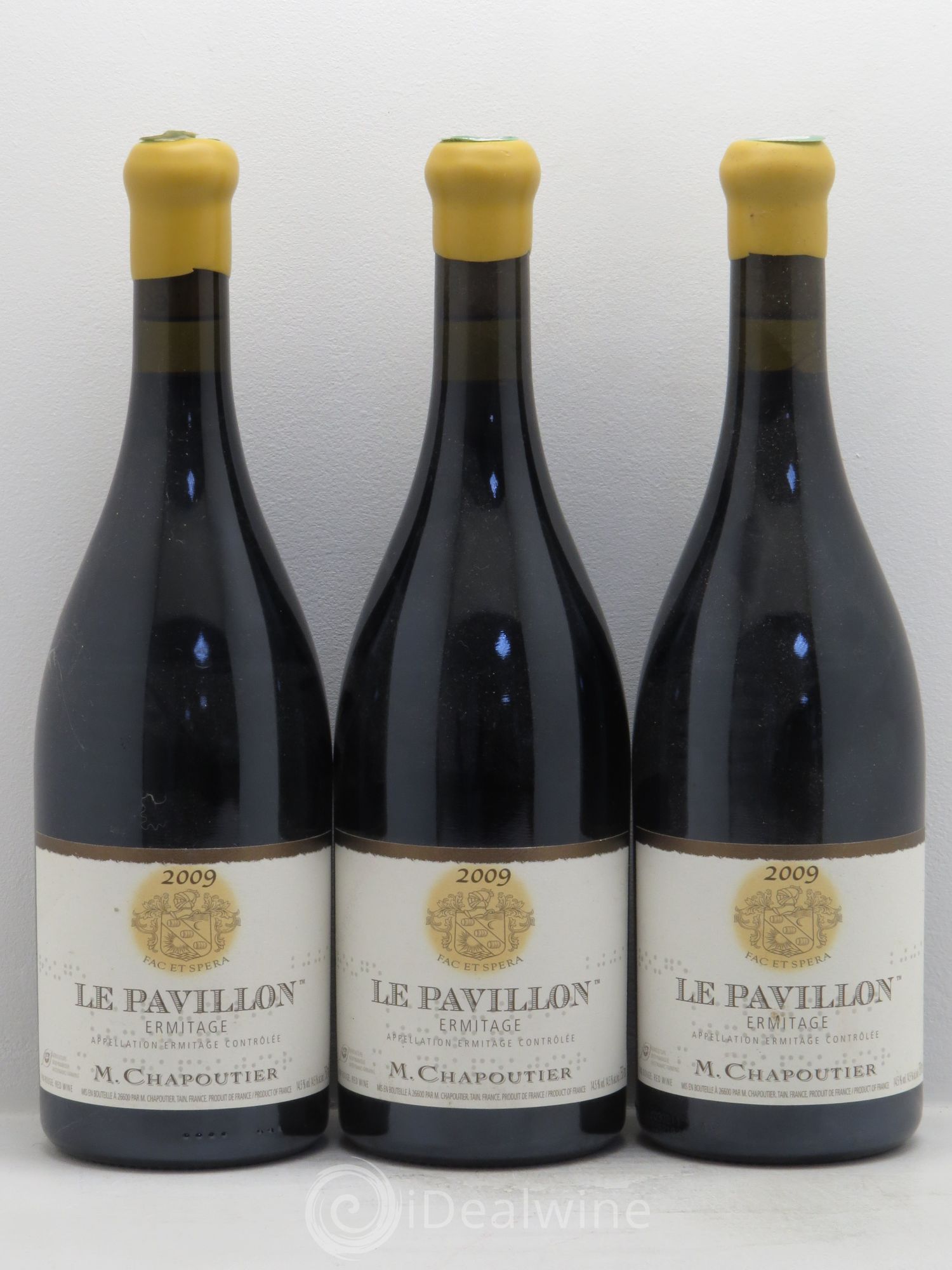 Hermitage Ermitage Le Pavillon Chapoutier 2009 - Lot de 3 bouteilles - 0