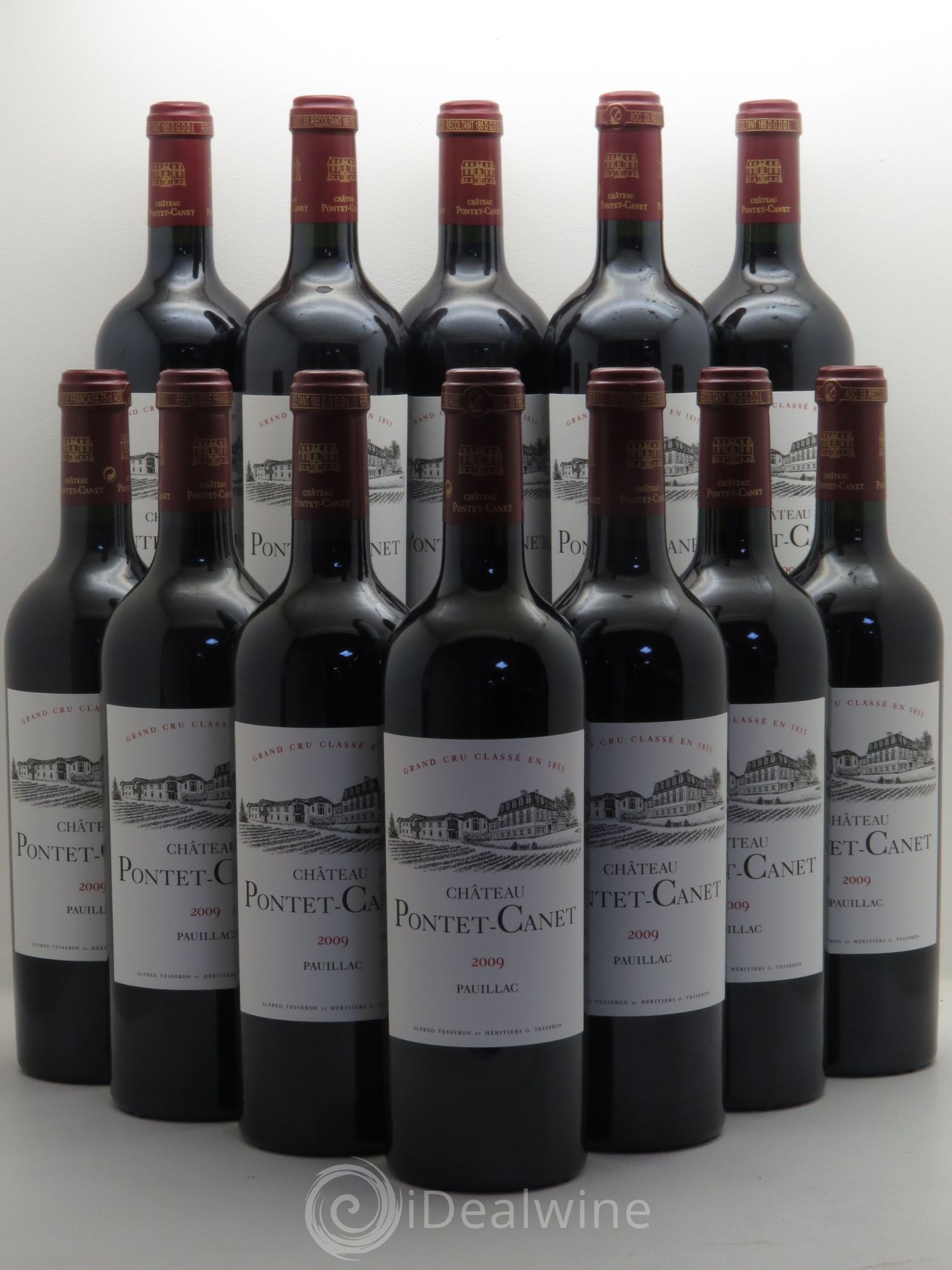 Château Pontet Canet 5ème Grand Cru Classé 2009 - Lot de 12 bouteilles - 0