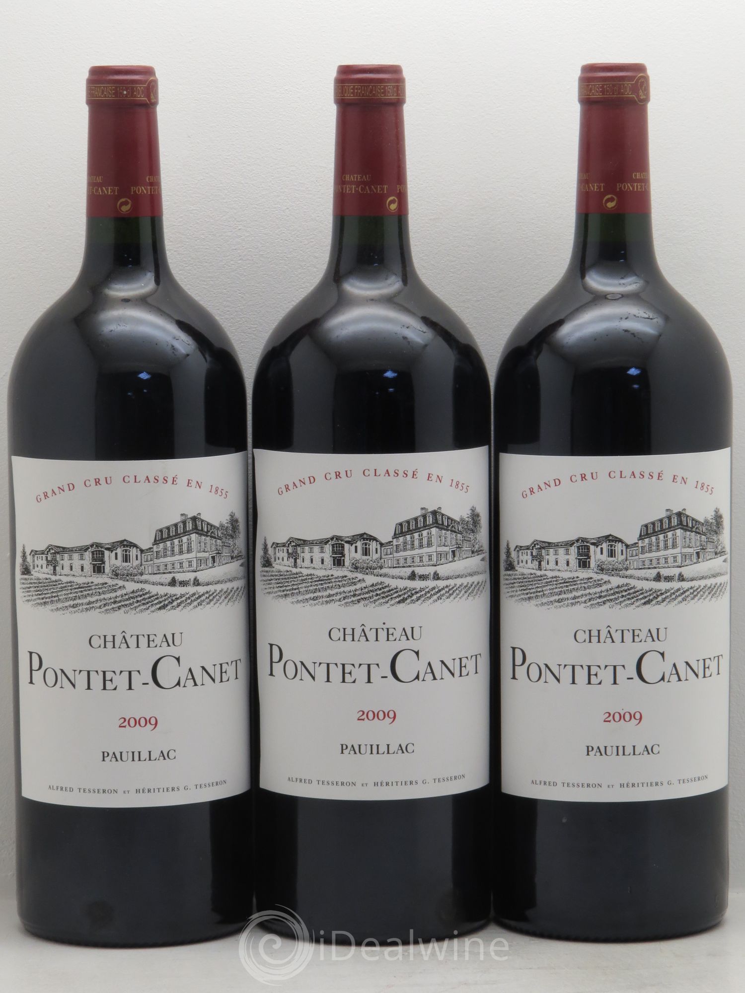 Château Pontet Canet 5ème Grand Cru Classé 2009 - Lot de 3 magnums - 0