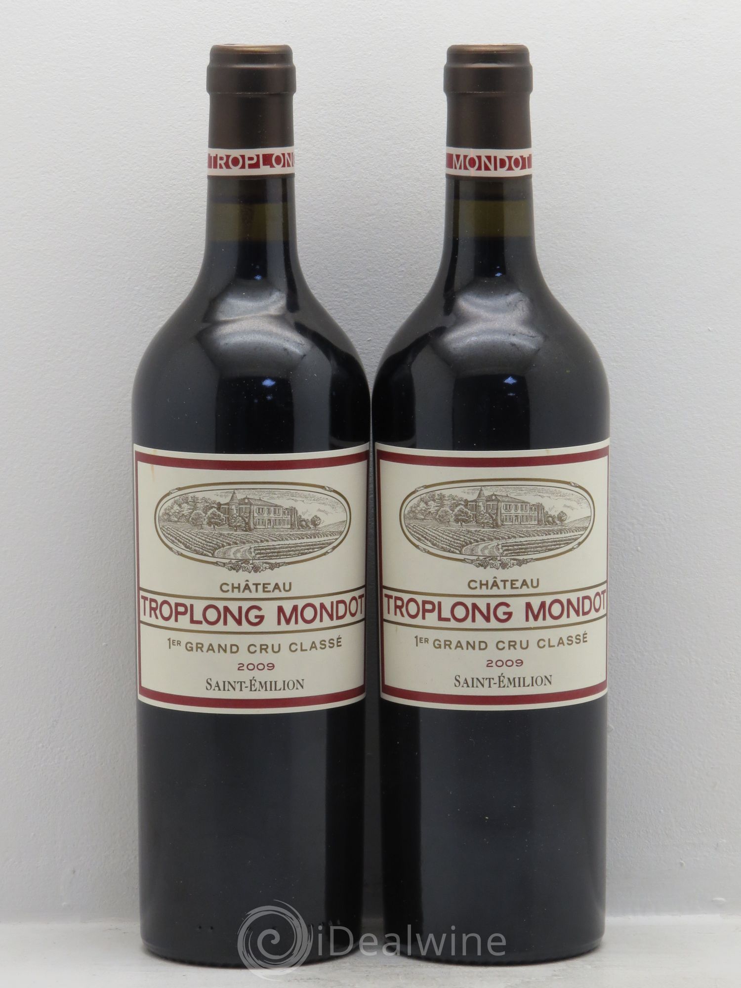 Château Troplong Mondot 1er Grand Cru Classé B 2009 - Lot de 2 bouteilles - 0