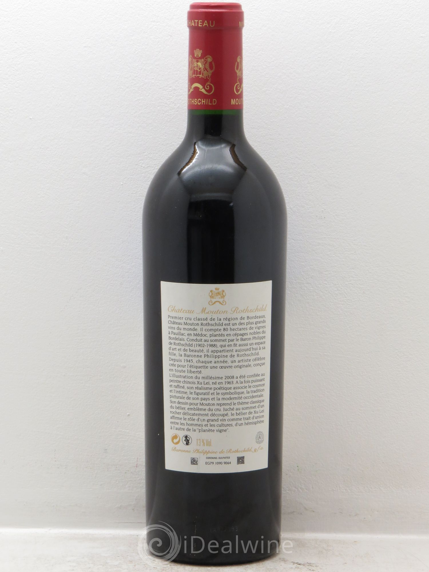 Château Mouton Rothschild 1er Grand Cru Classé 2008 - Lot de 1 bouteille - 1