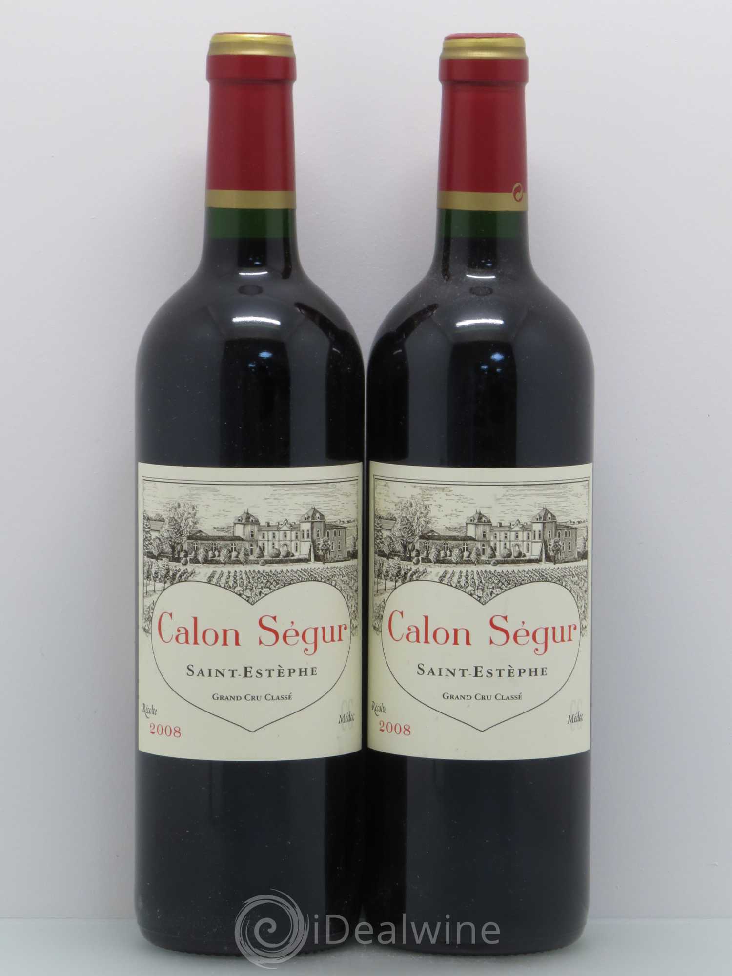 Château Calon Ségur 3ème Grand Cru Classé 2008 - Lot de 2 bouteilles - 0