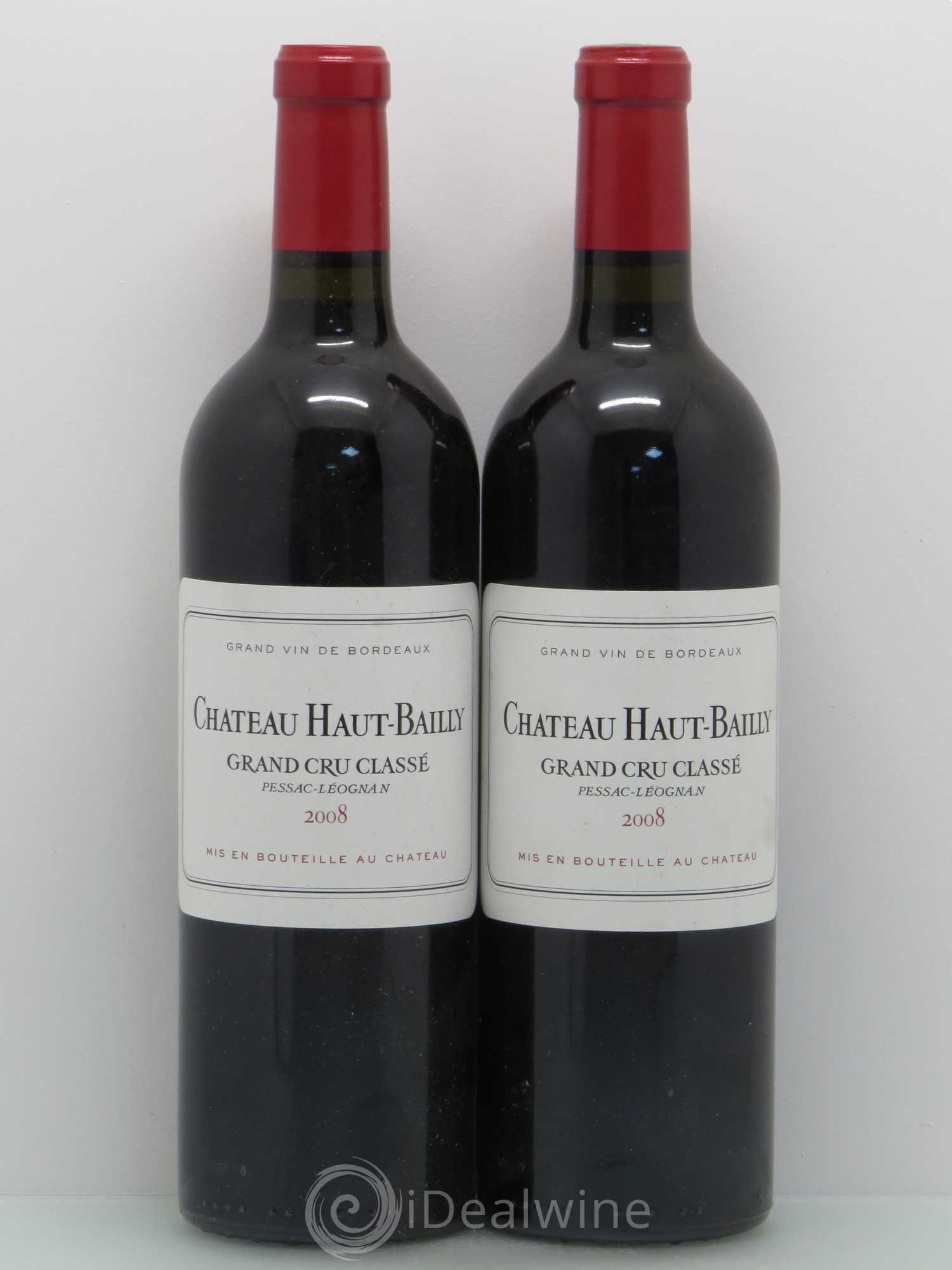 Château Haut-Bailly Cru Classé de Graves 2008 - Lot de 2 bouteilles - 0