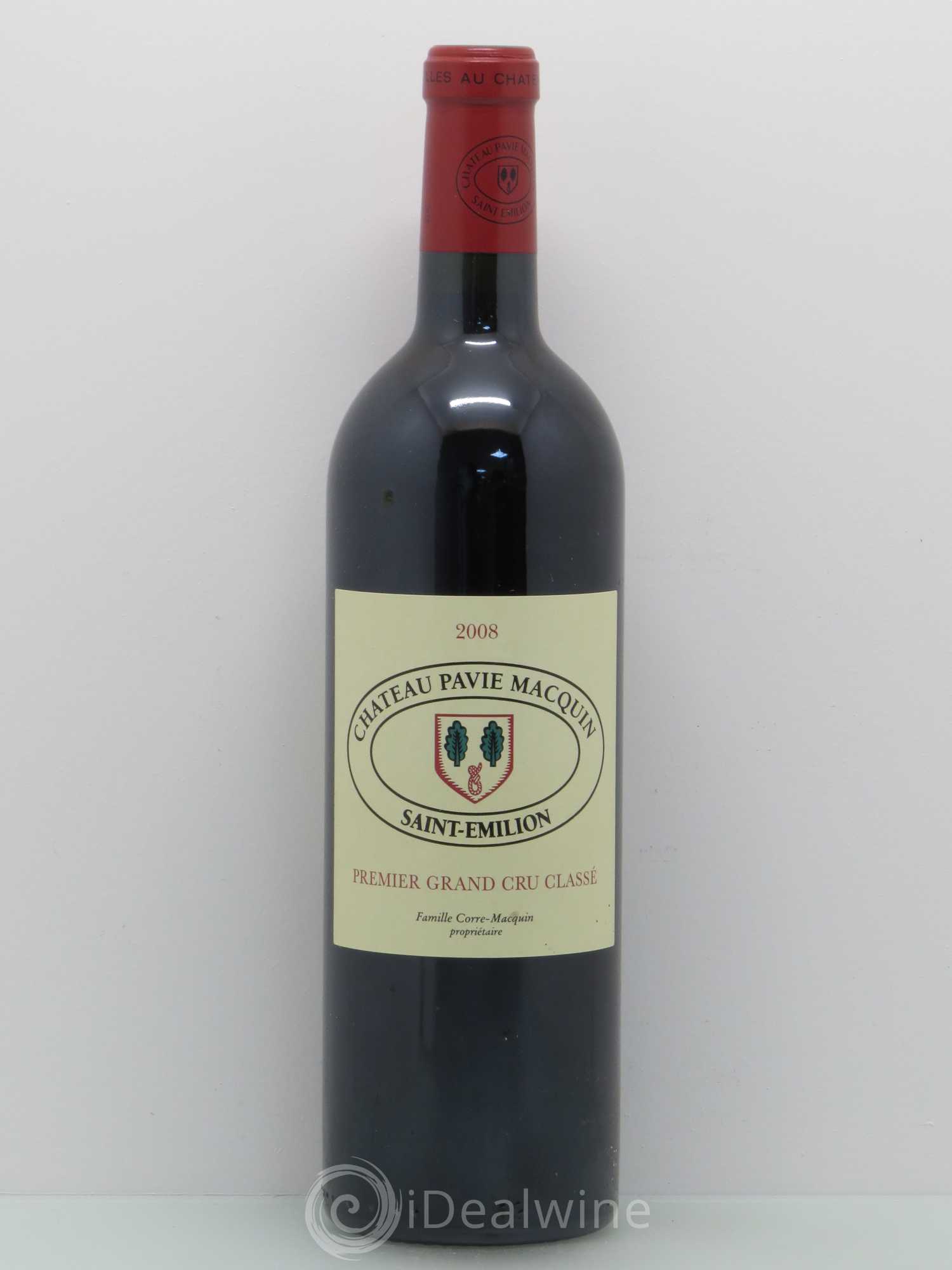 Château Pavie Macquin 1er Grand Cru Classé B 2008 - Lot de 1 bouteille - 0