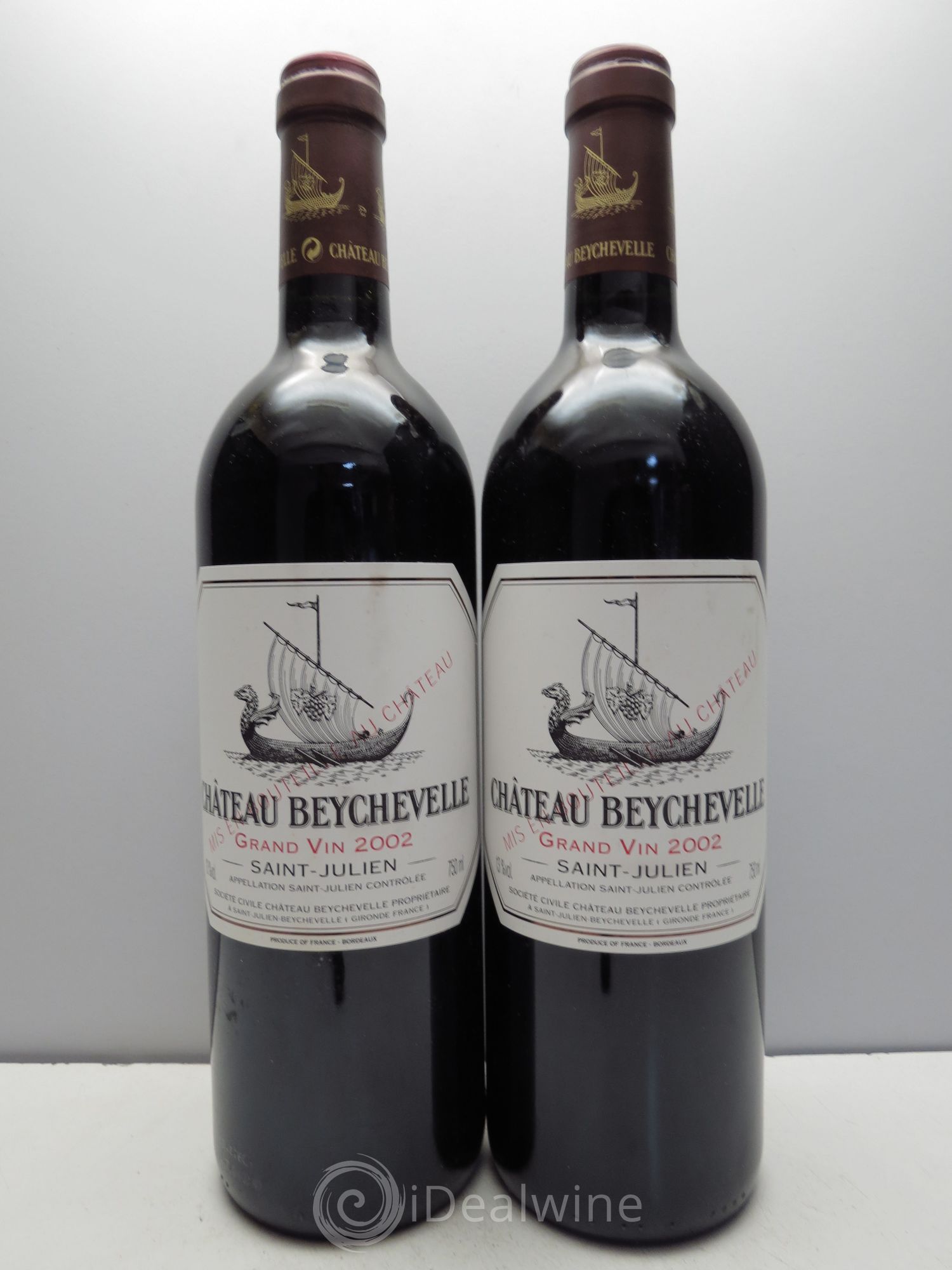 Château Beychevelle 4ème Grand Cru Classé 2002 - Lot de 2 bouteilles - 0