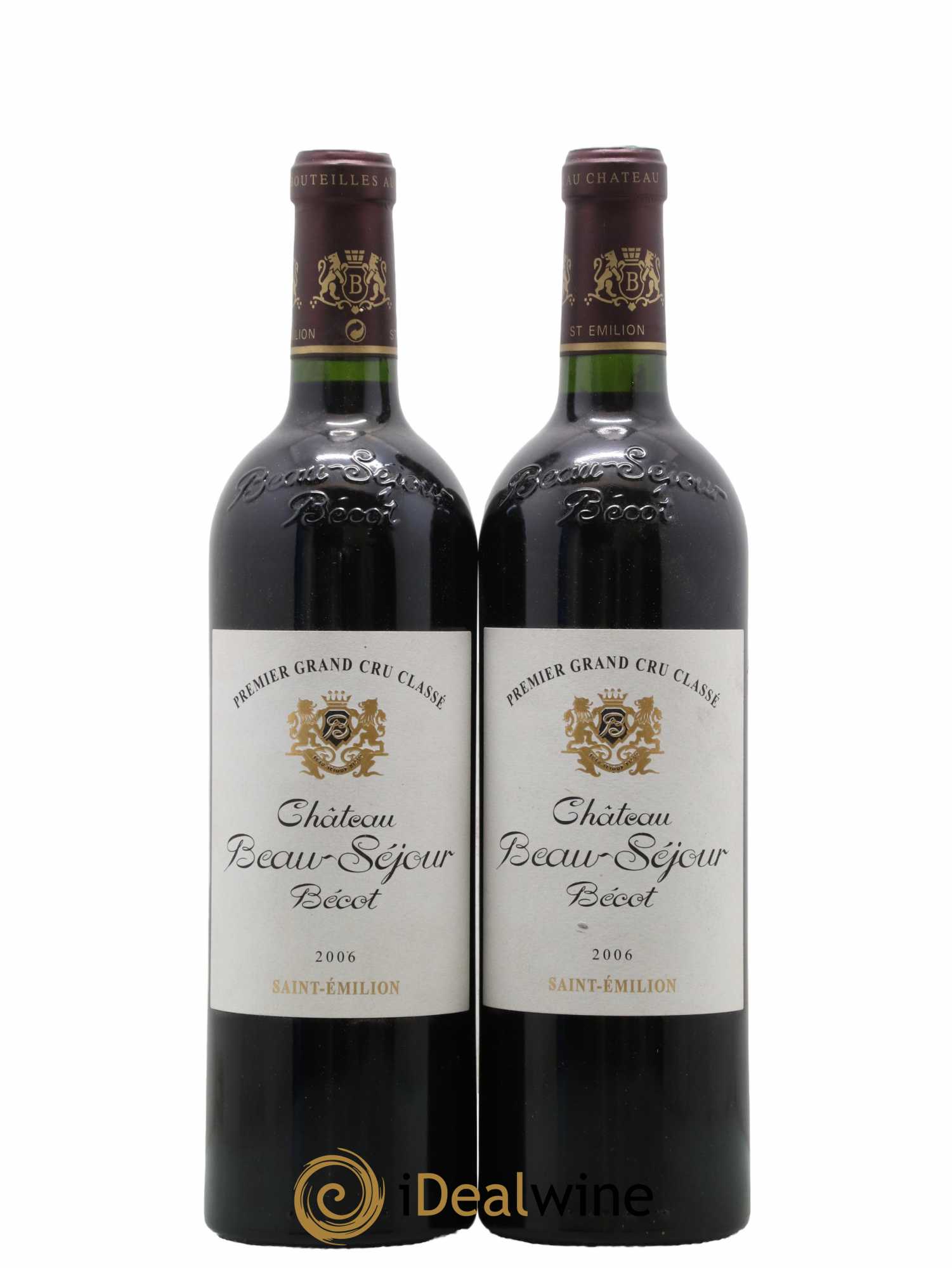 Château Beau-Séjour Bécot 1er Grand Cru Classé B 2006 - Lot de 2 bouteilles - 0